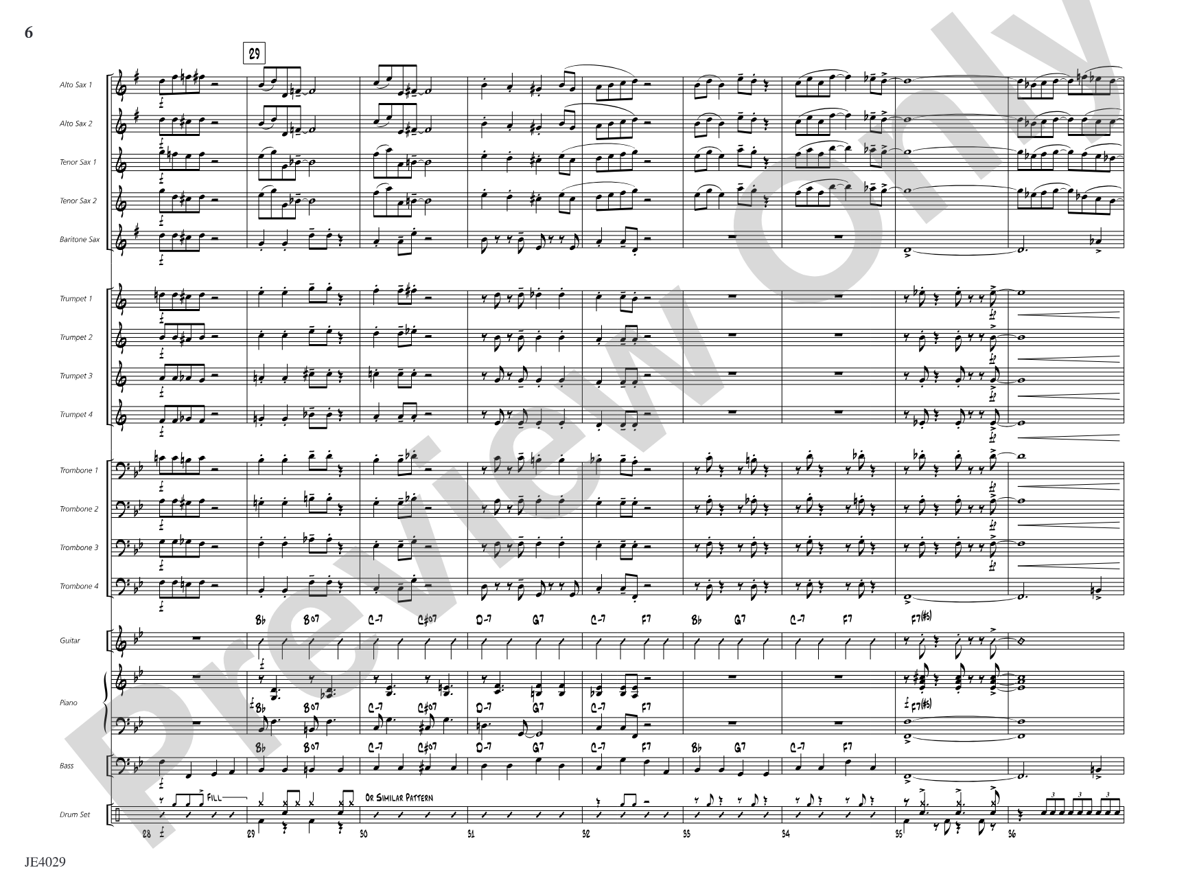 Fat City Swing: Jazz Ensemble Conductor Score & Parts