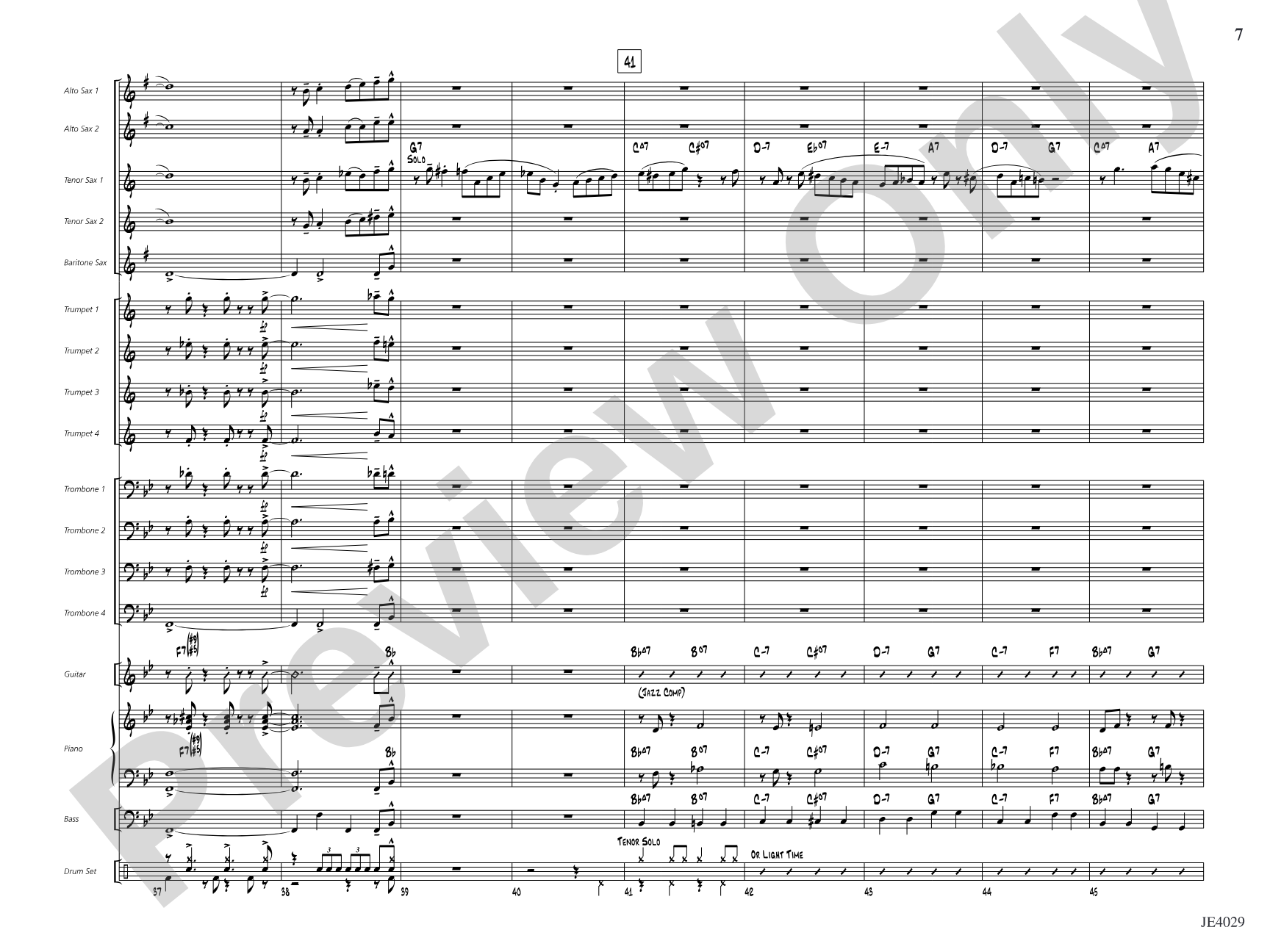 Fat City Swing: Jazz Ensemble Conductor Score & Parts