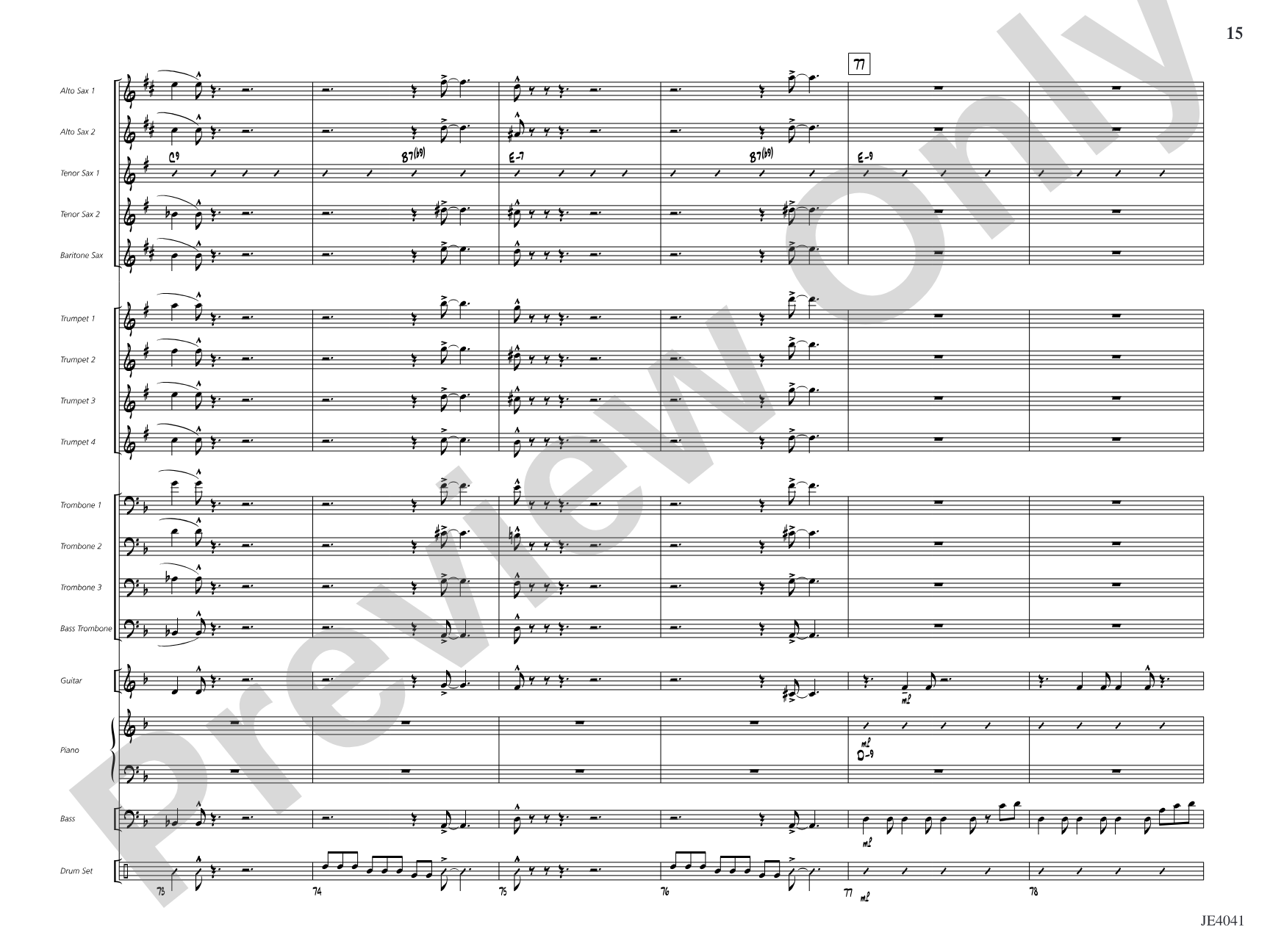 Sho' Nuff Sure-fire Shuffle: Jazz Ensemble Conductor Score & Parts