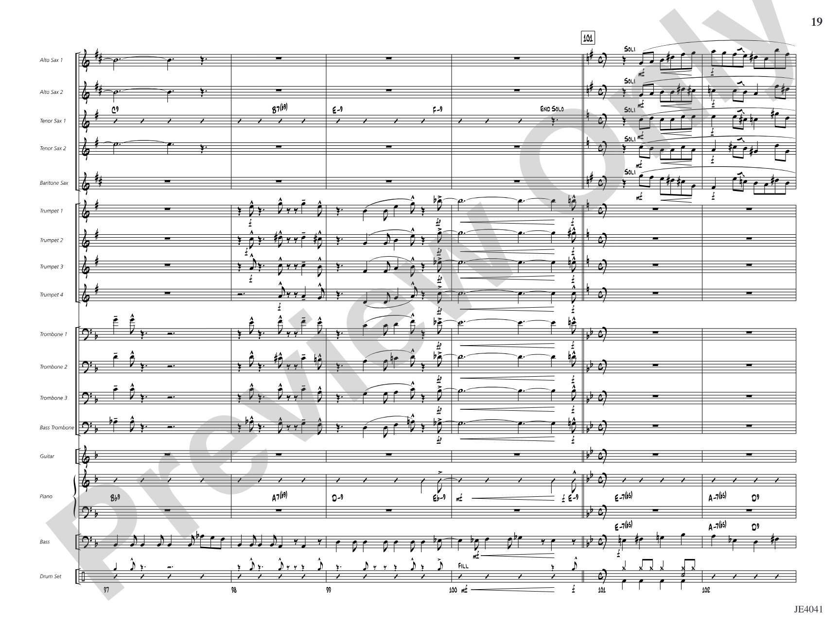Sho' Nuff Sure-fire Shuffle: Jazz Ensemble Conductor Score & Parts