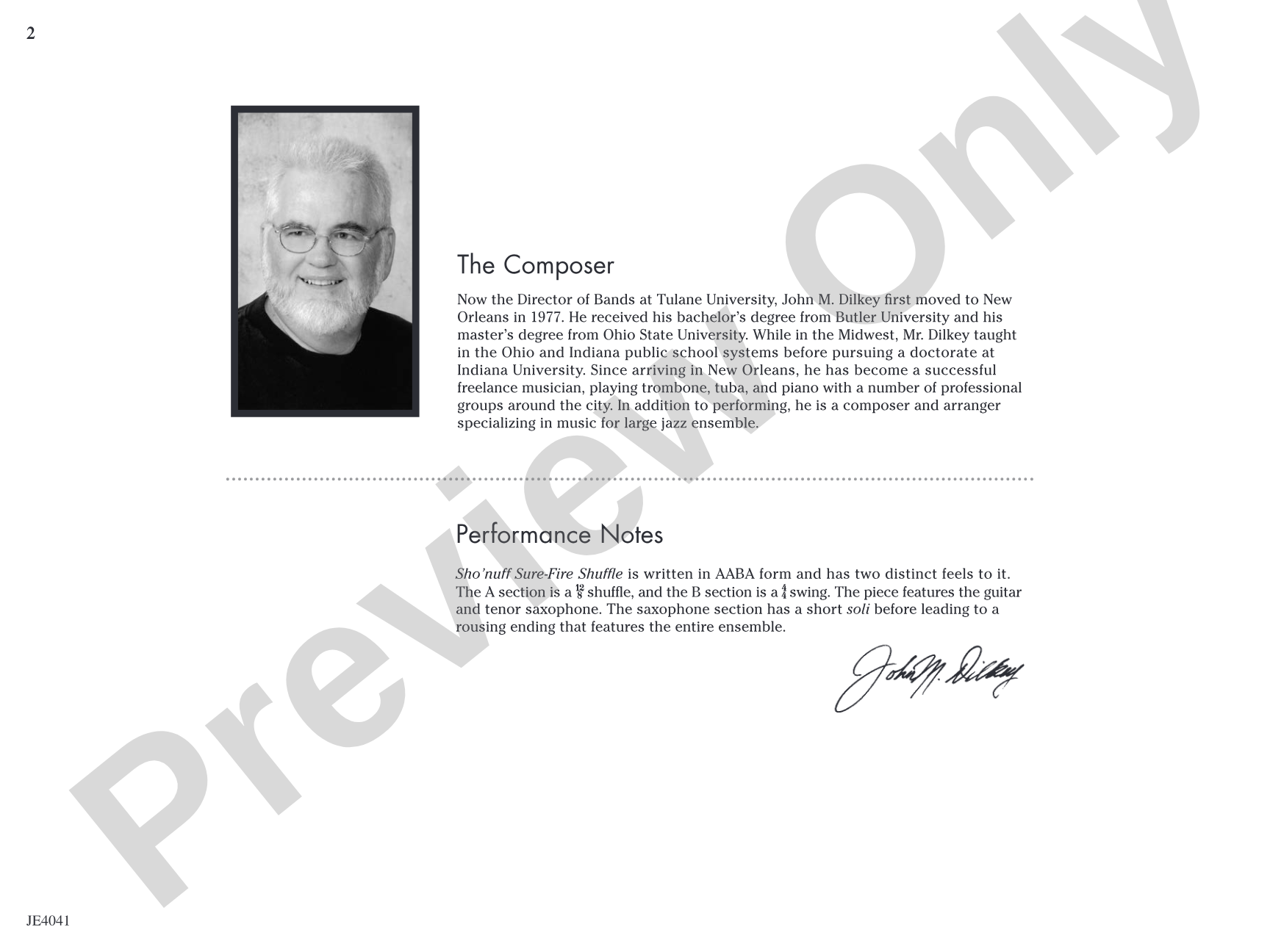 Sho' Nuff Sure-fire Shuffle: Jazz Ensemble Conductor Score & Parts