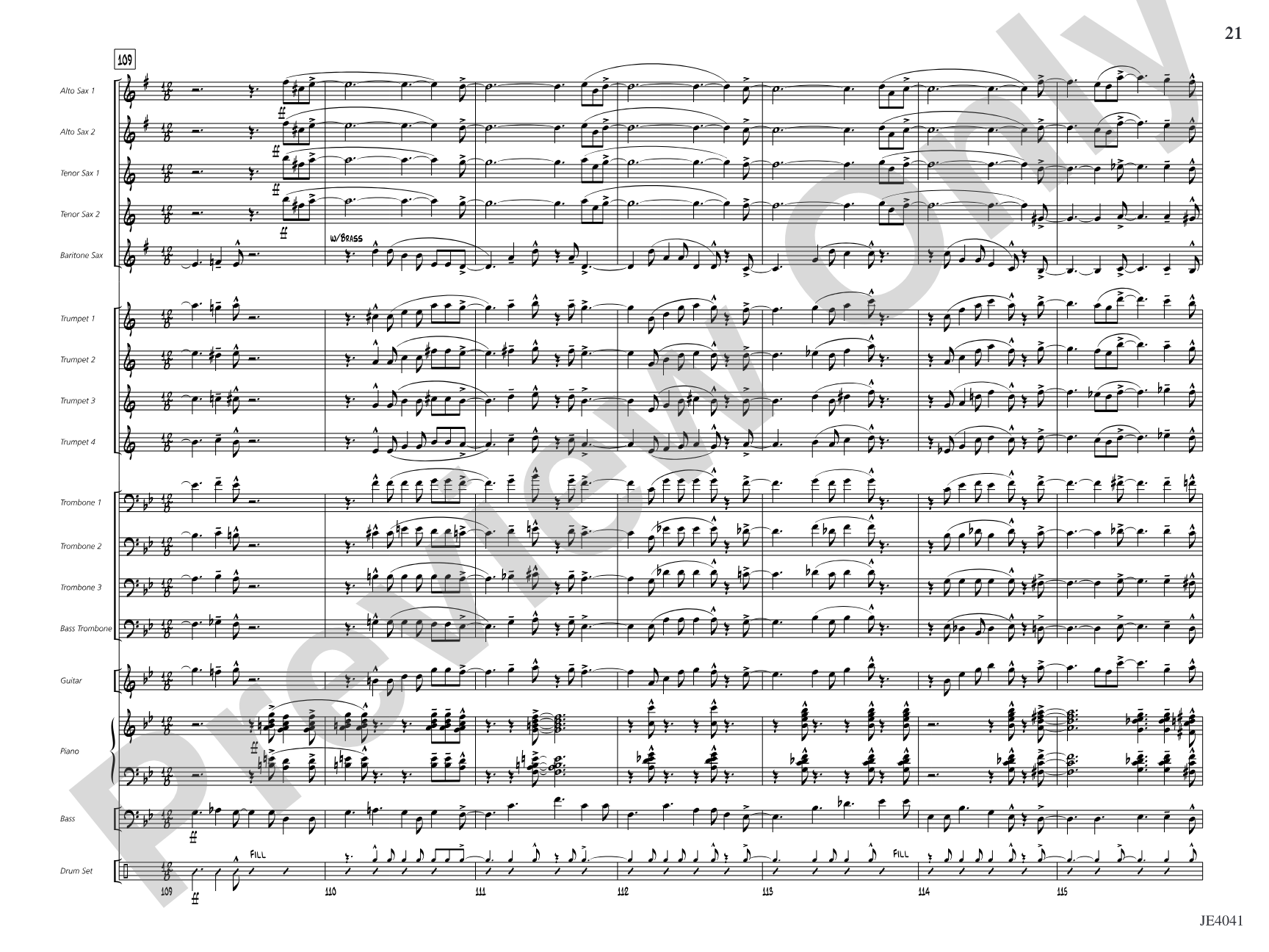 Sho' Nuff Sure-fire Shuffle: Jazz Ensemble Conductor Score & Parts