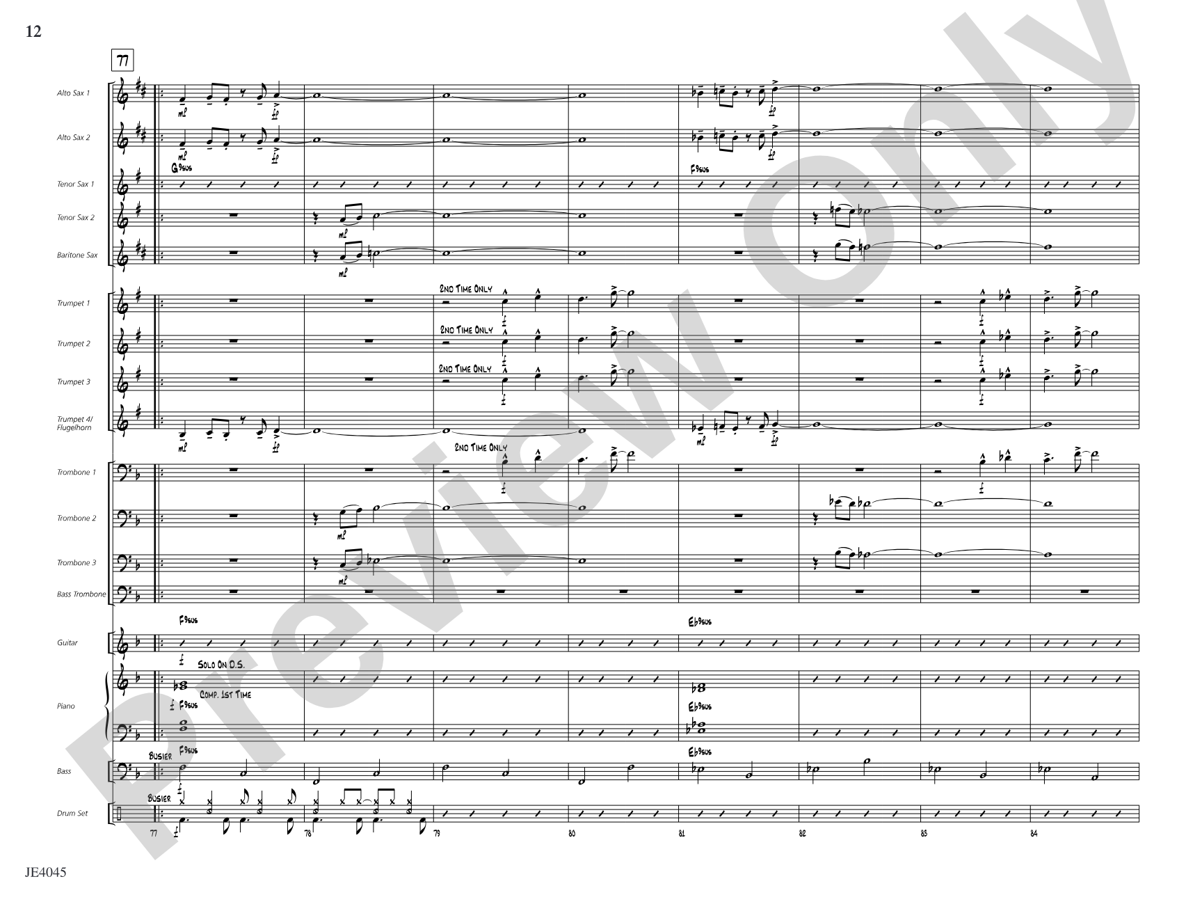 Luck of the Irish: Jazz Ensemble Conductor Score & Parts