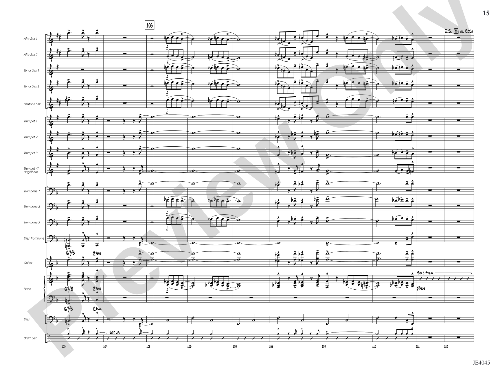 Luck of the Irish: Jazz Ensemble Conductor Score & Parts