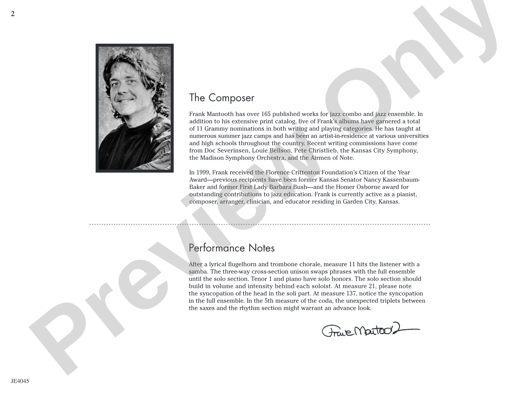 Luck of the Irish: Jazz Ensemble Conductor Score & Parts