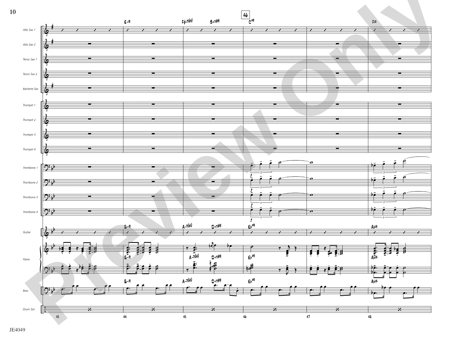After You've Gone: Jazz Ensemble Conductor Score & Parts