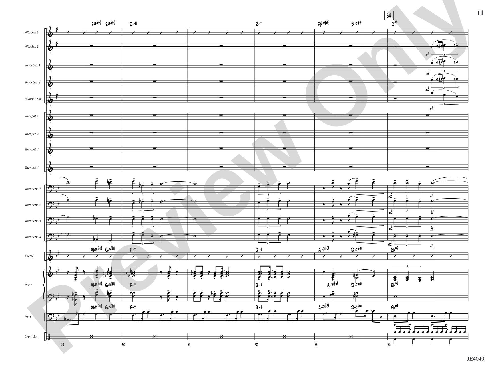 After You've Gone: Jazz Ensemble Conductor Score & Parts