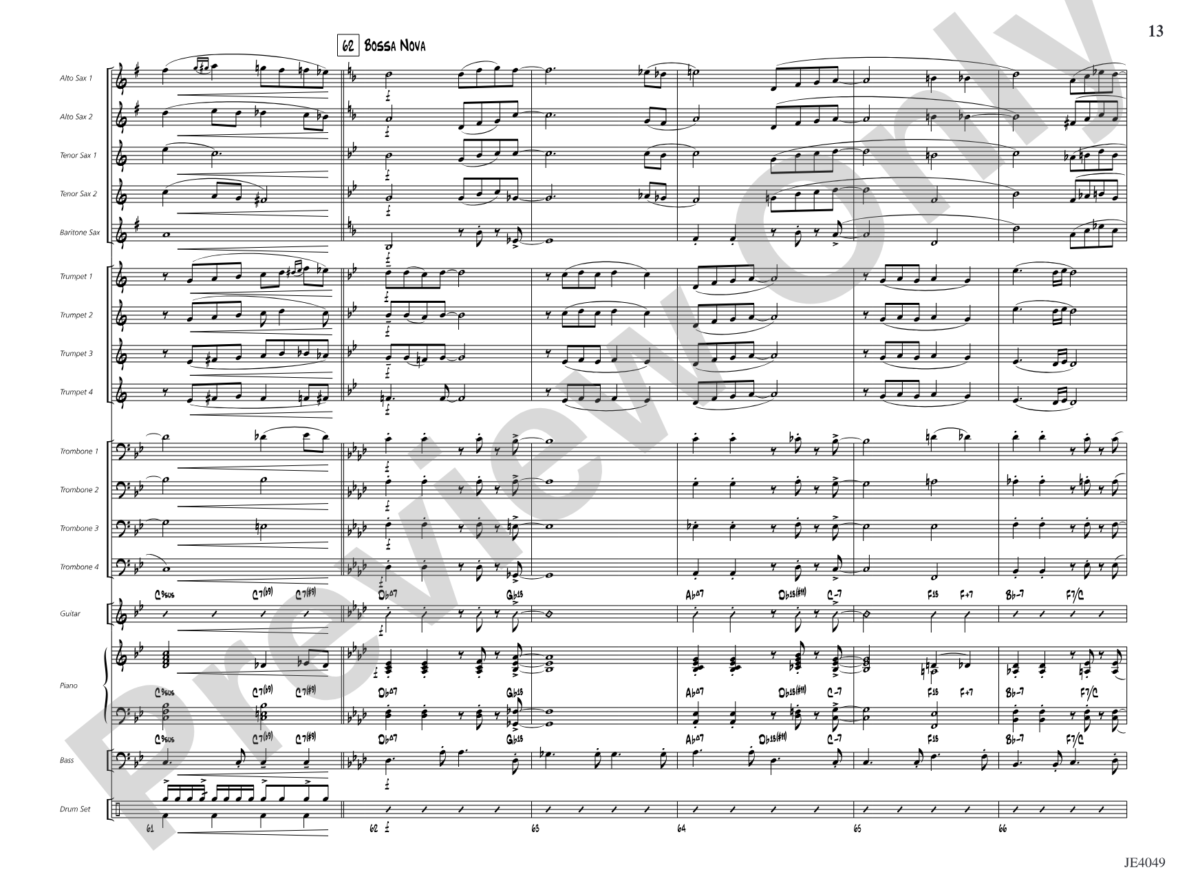 After You've Gone: Jazz Ensemble Conductor Score & Parts