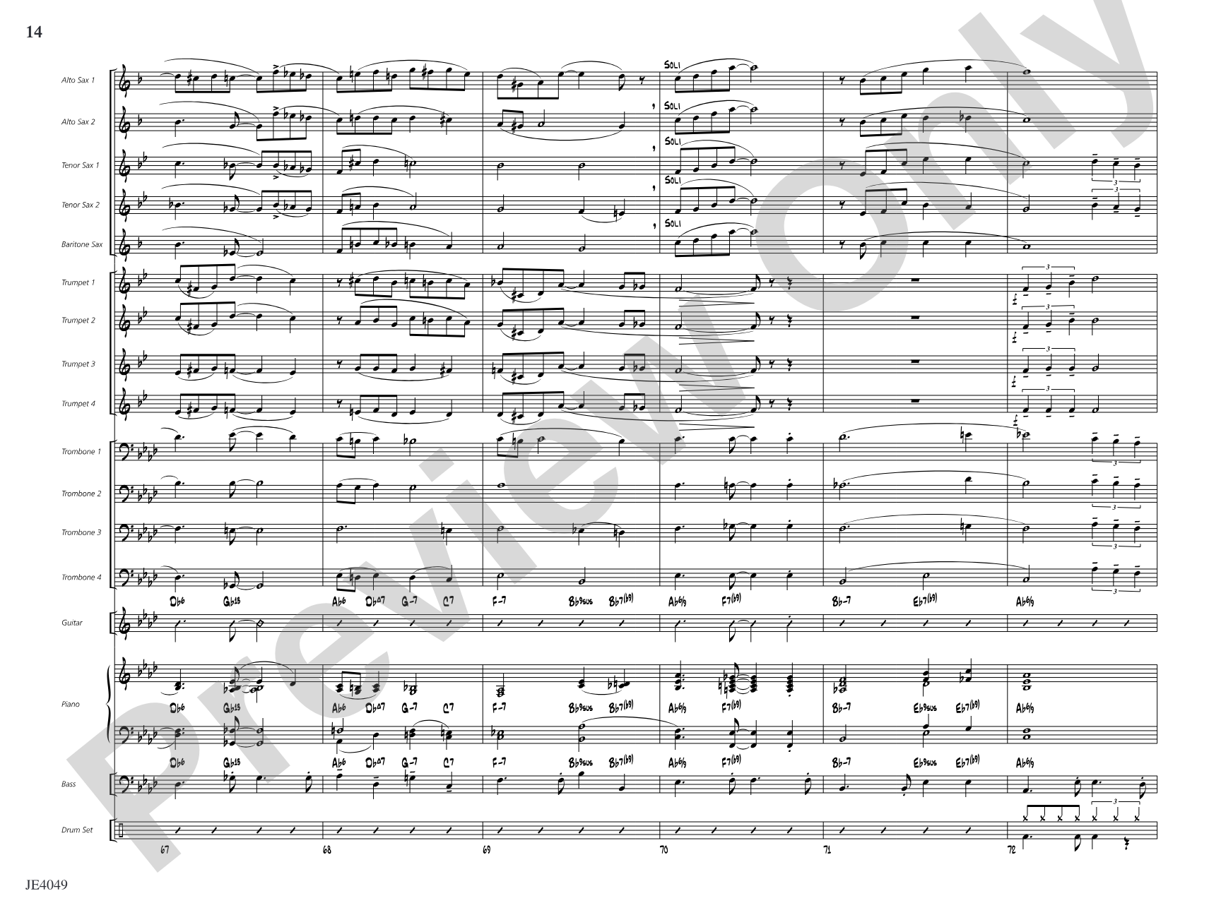 After You've Gone: Jazz Ensemble Conductor Score & Parts