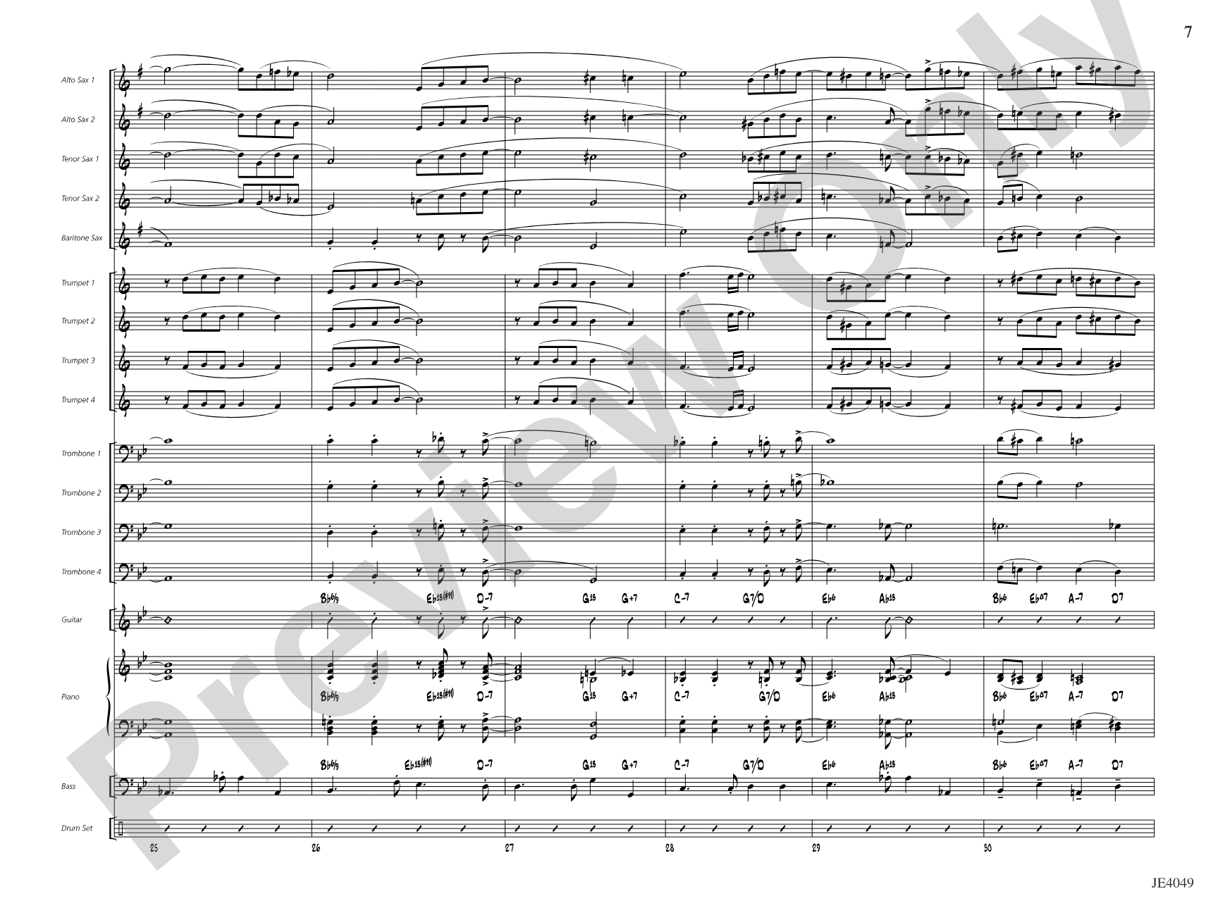 After You've Gone: Jazz Ensemble Conductor Score & Parts