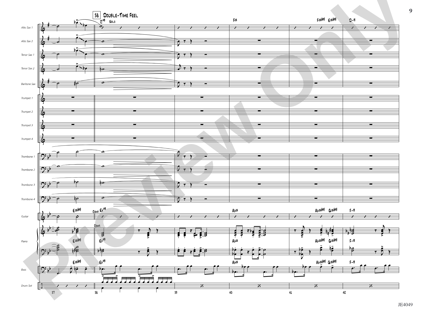 After You've Gone: Jazz Ensemble Conductor Score & Parts