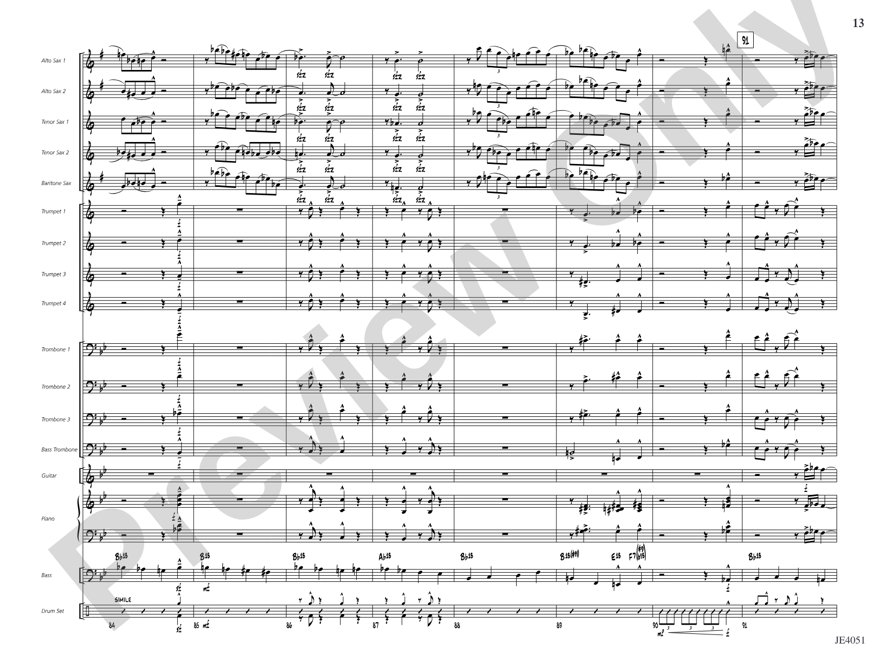 Can't Go Wrong: Jazz Ensemble Conductor Score & Parts