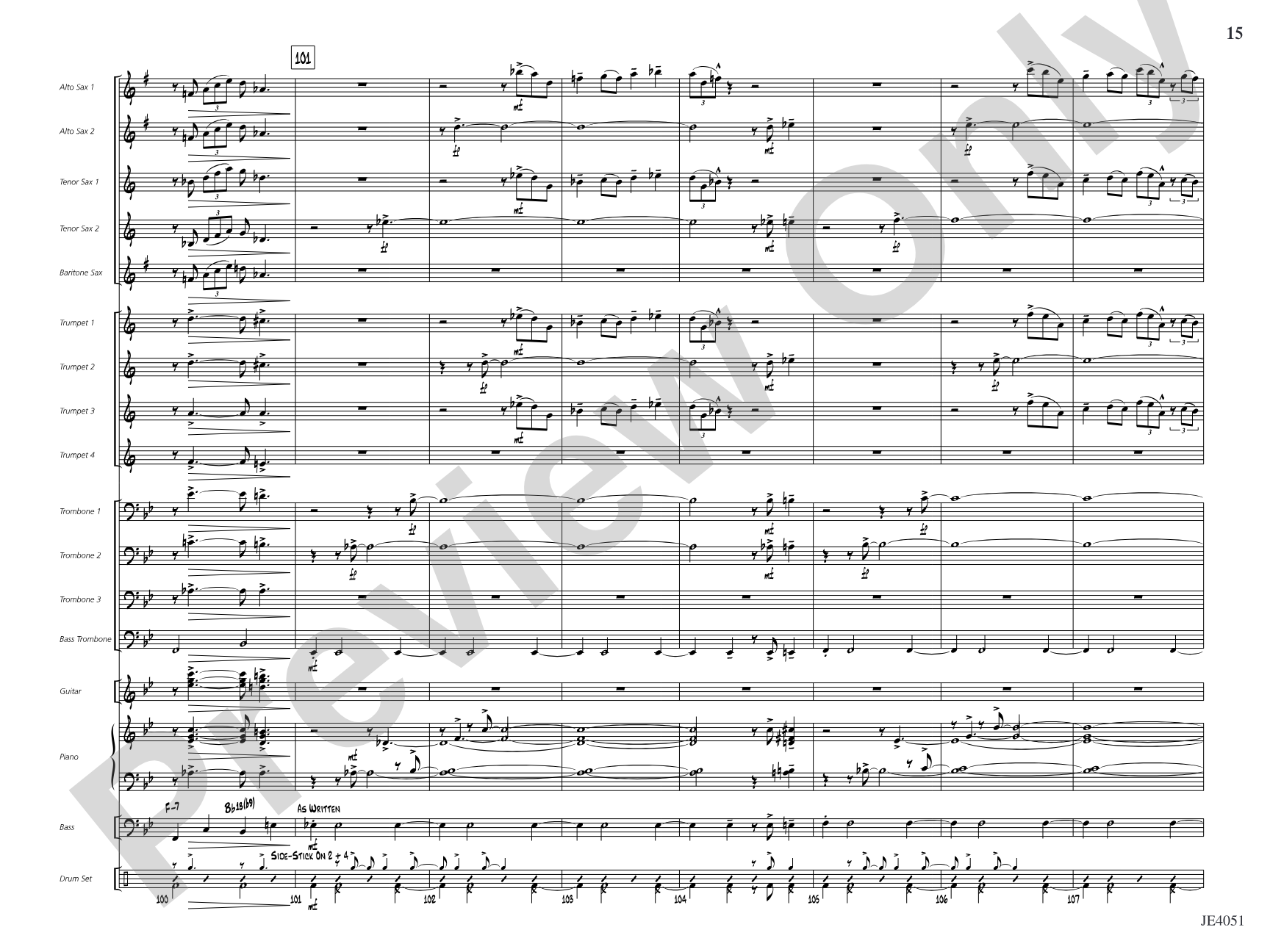 Can't Go Wrong: Jazz Ensemble Conductor Score & Parts