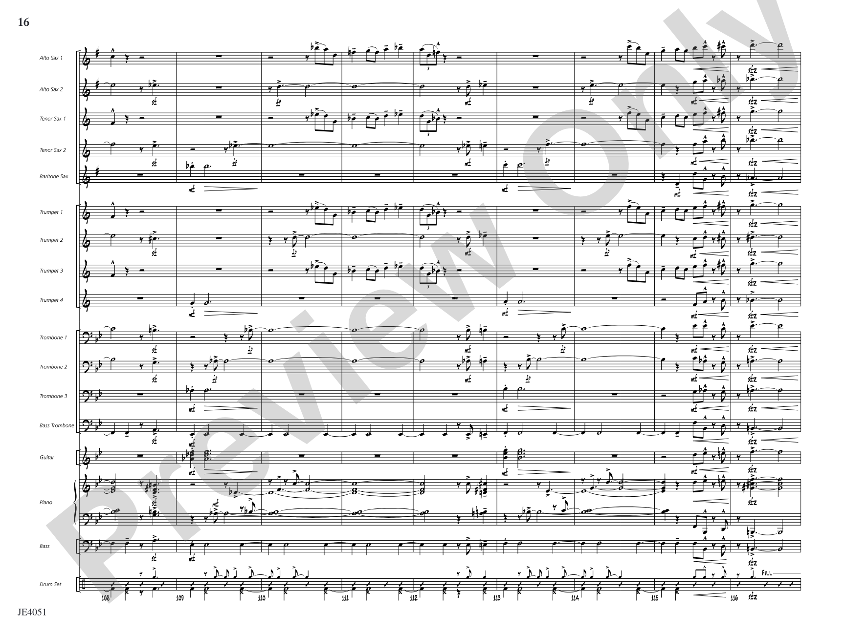 Can't Go Wrong: Jazz Ensemble Conductor Score & Parts
