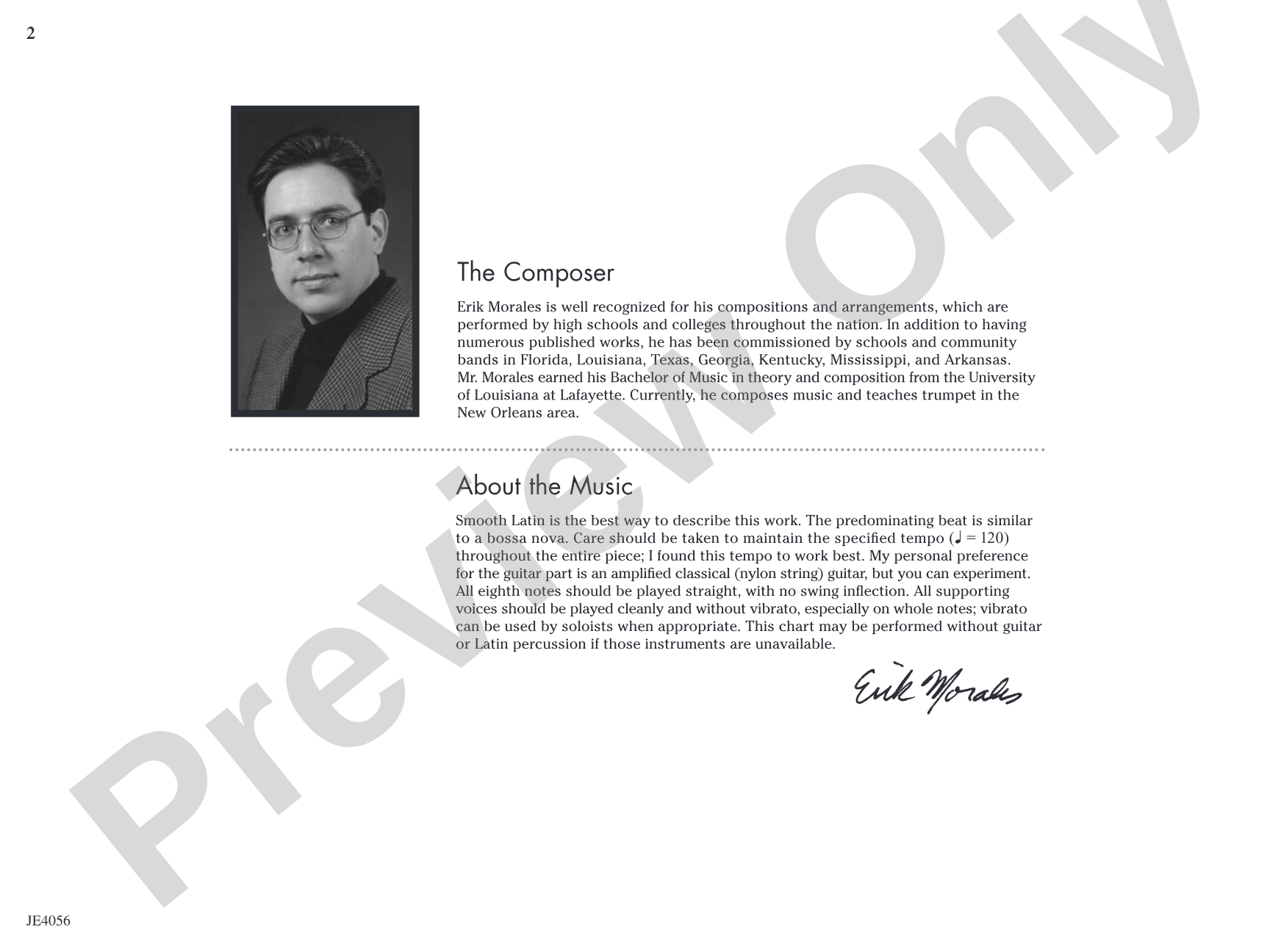 Recuerdos del corazón (Memories from the Heart): Jazz Ensemble Conductor Score & Parts