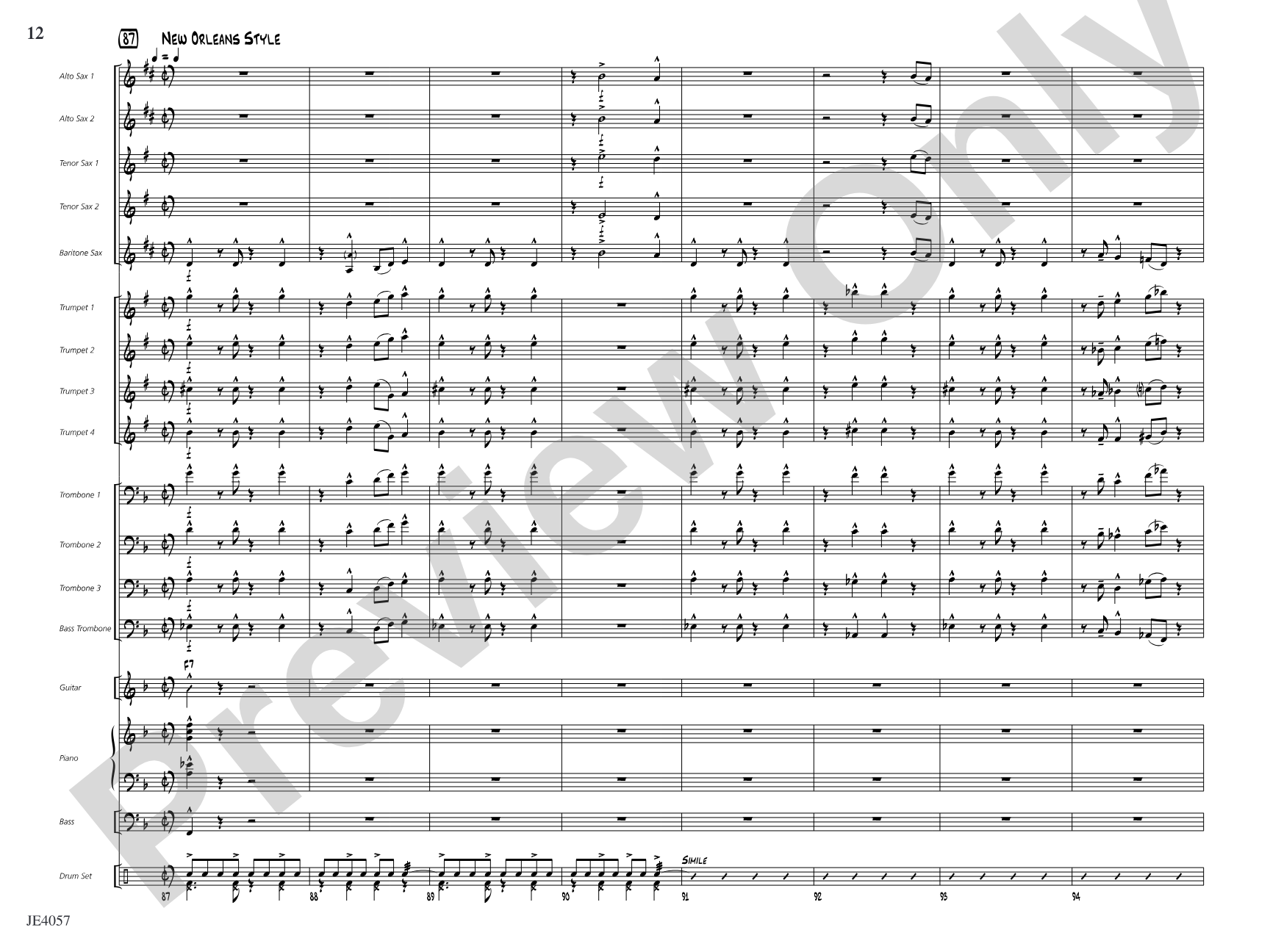 The Skipper Strut!: Jazz Ensemble Conductor Score & Parts