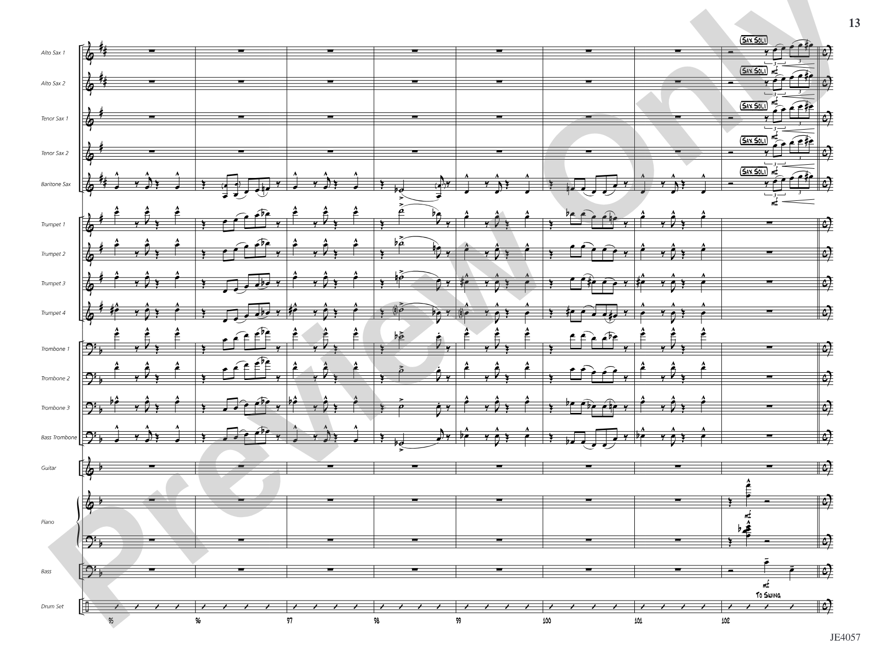 The Skipper Strut!: Jazz Ensemble Conductor Score & Parts