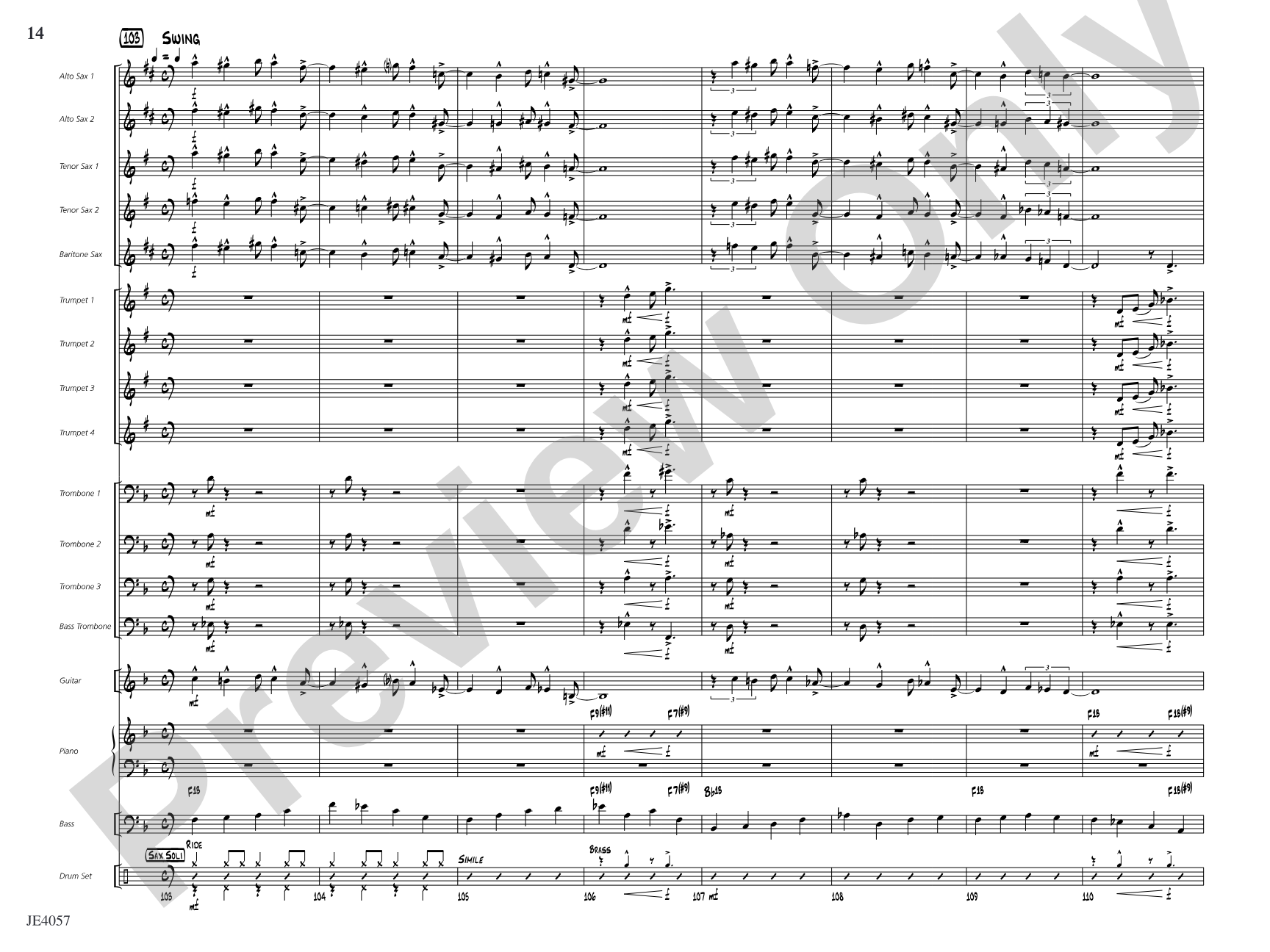 The Skipper Strut!: Jazz Ensemble Conductor Score & Parts