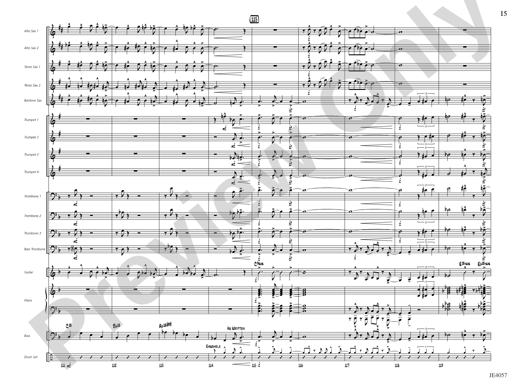 The Skipper Strut!: Jazz Ensemble Conductor Score & Parts