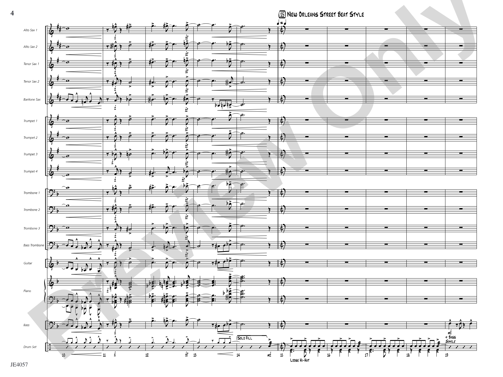 The Skipper Strut!: Jazz Ensemble Conductor Score & Parts