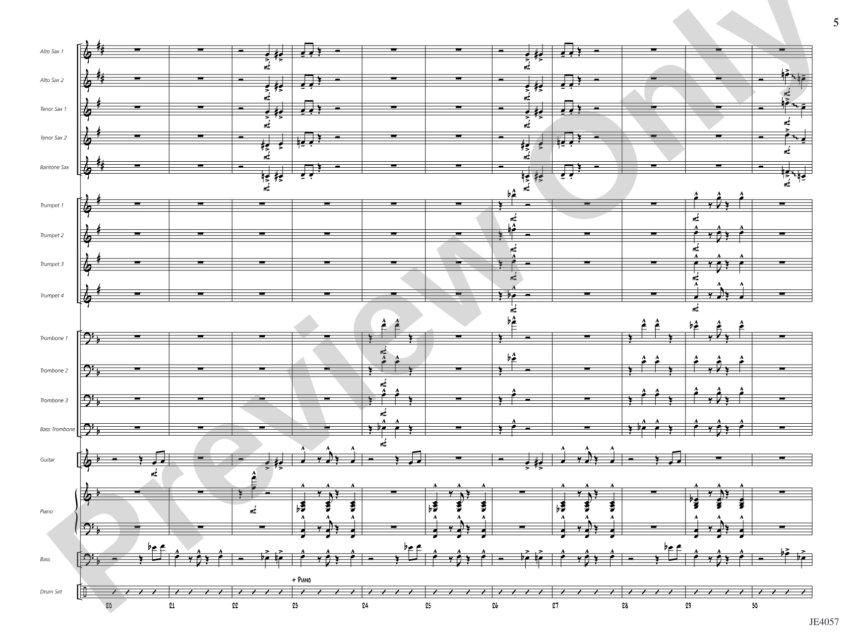 The Skipper Strut!: Jazz Ensemble Conductor Score & Parts