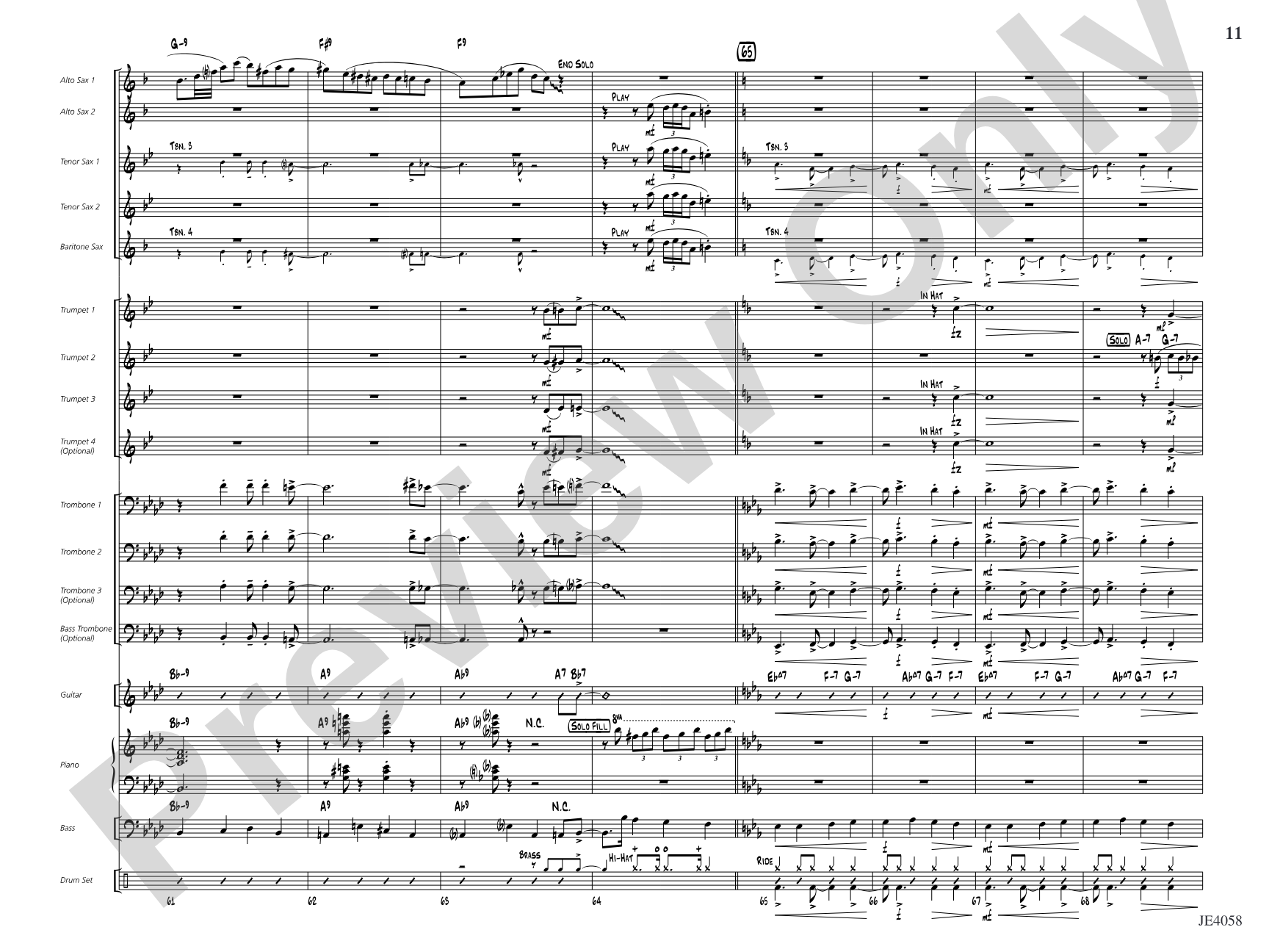 I've Got the Pearl on a String: Jazz Ensemble Conductor Score & Parts
