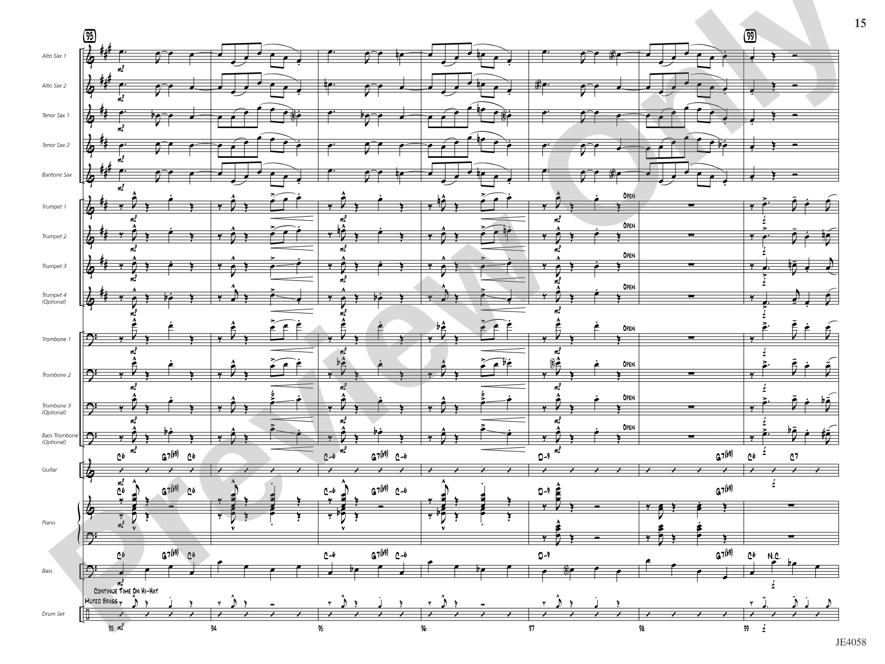 I've Got the Pearl on a String: Jazz Ensemble Conductor Score & Parts