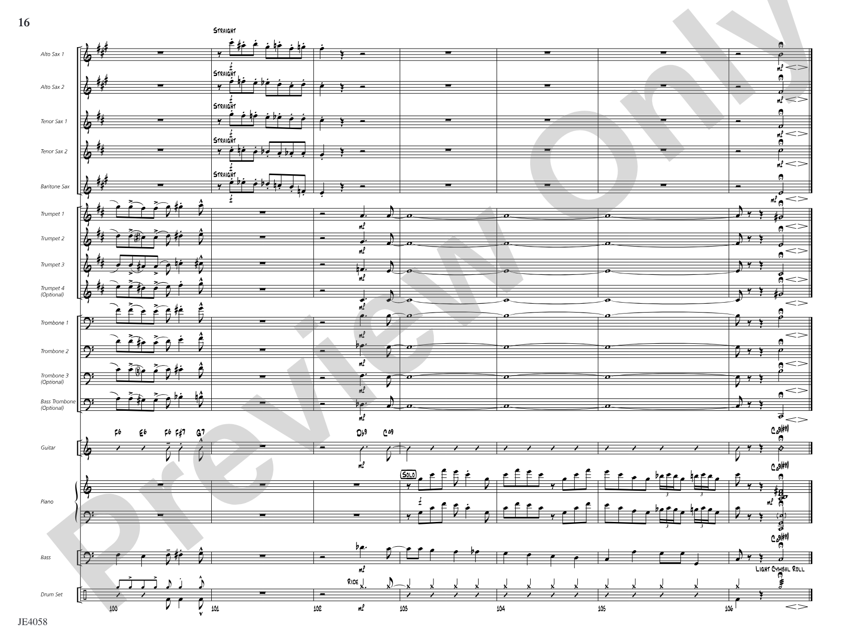 I've Got the Pearl on a String: Jazz Ensemble Conductor Score & Parts