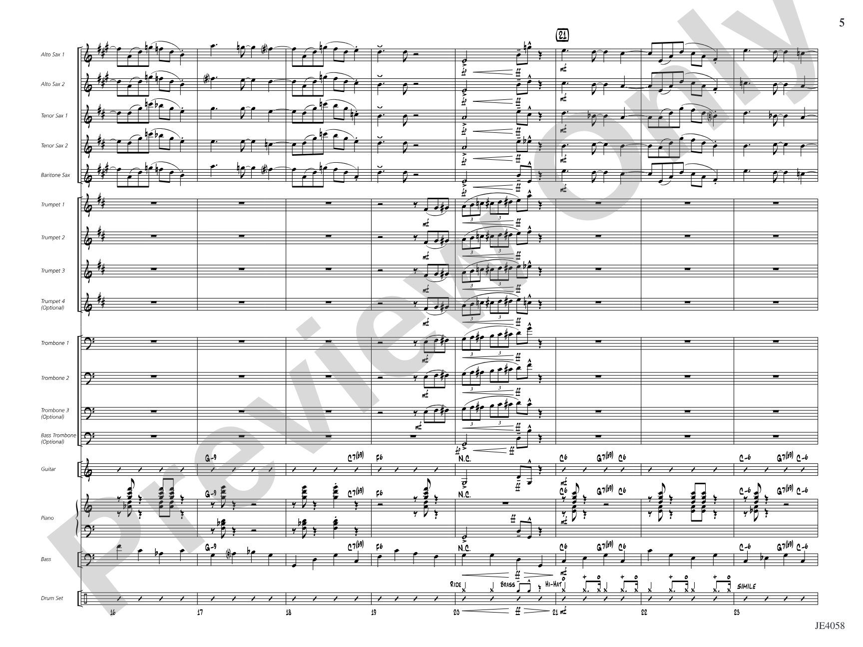 I've Got the Pearl on a String: Jazz Ensemble Conductor Score & Parts