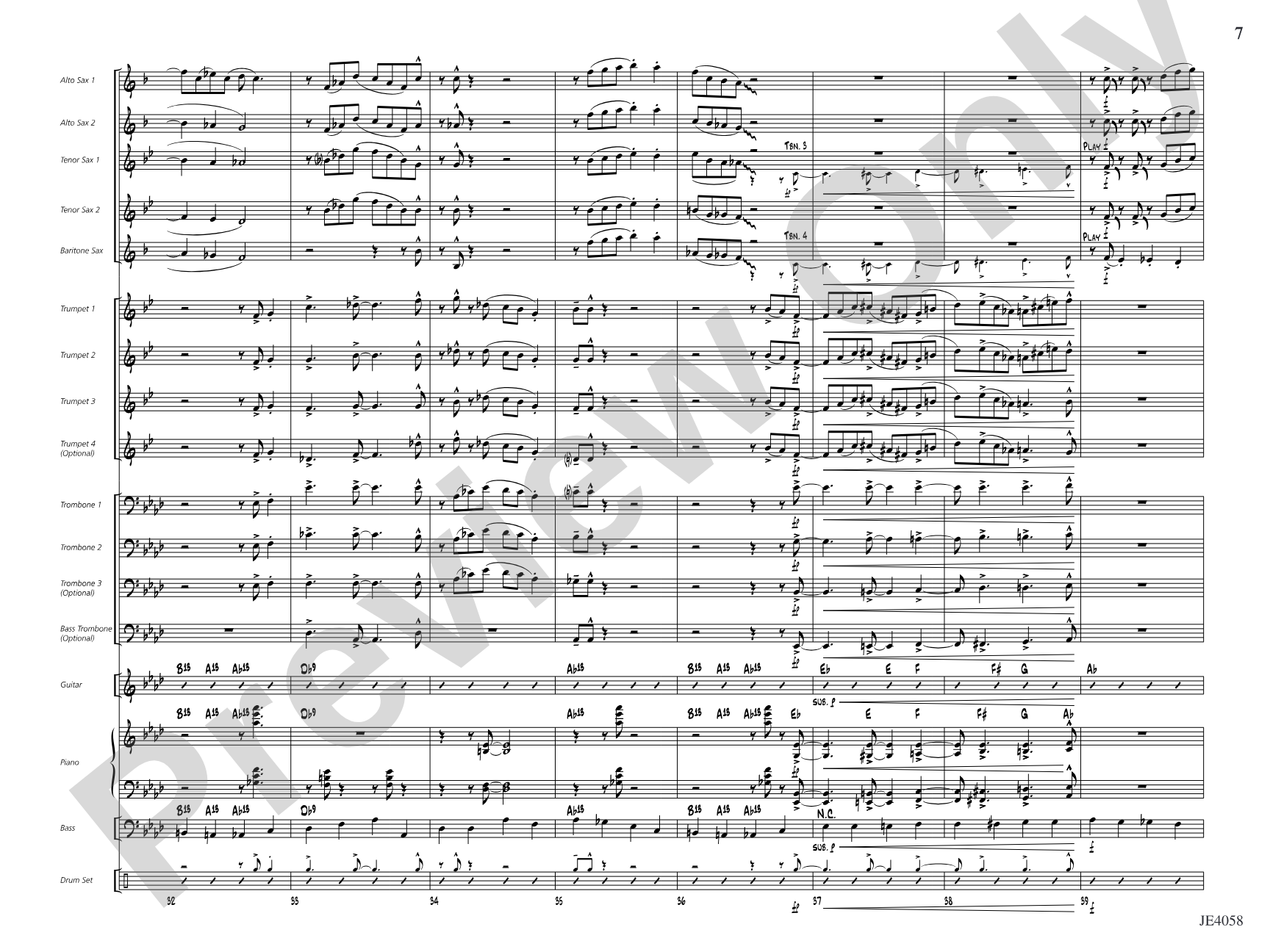 I've Got the Pearl on a String: Jazz Ensemble Conductor Score & Parts