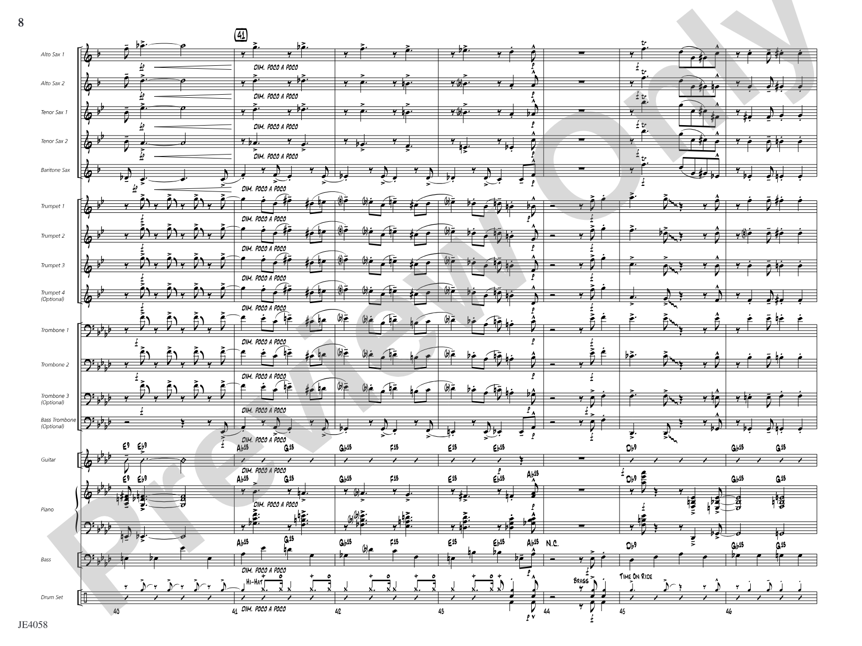 I've Got the Pearl on a String: Jazz Ensemble Conductor Score & Parts