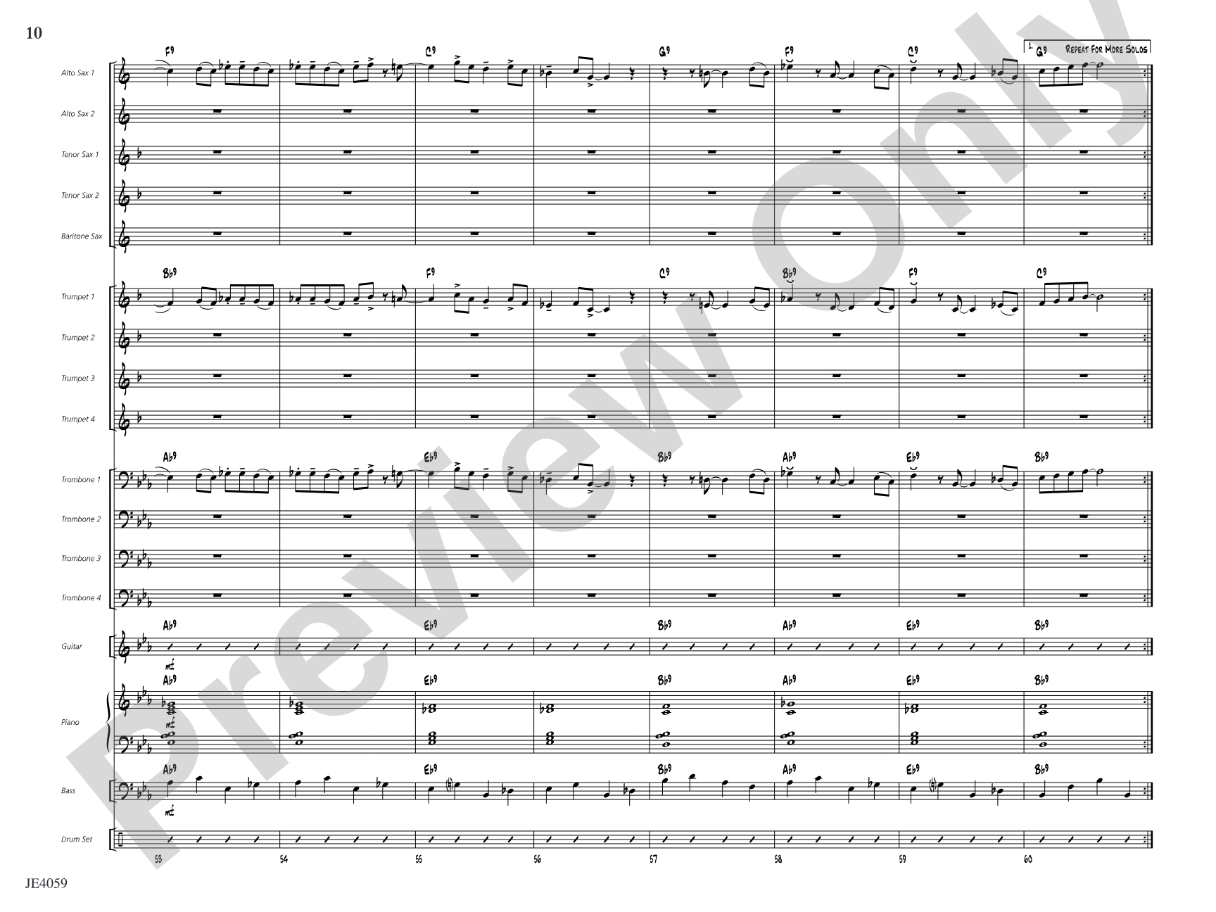 Steam Shuffle: Jazz Ensemble Conductor Score & Parts