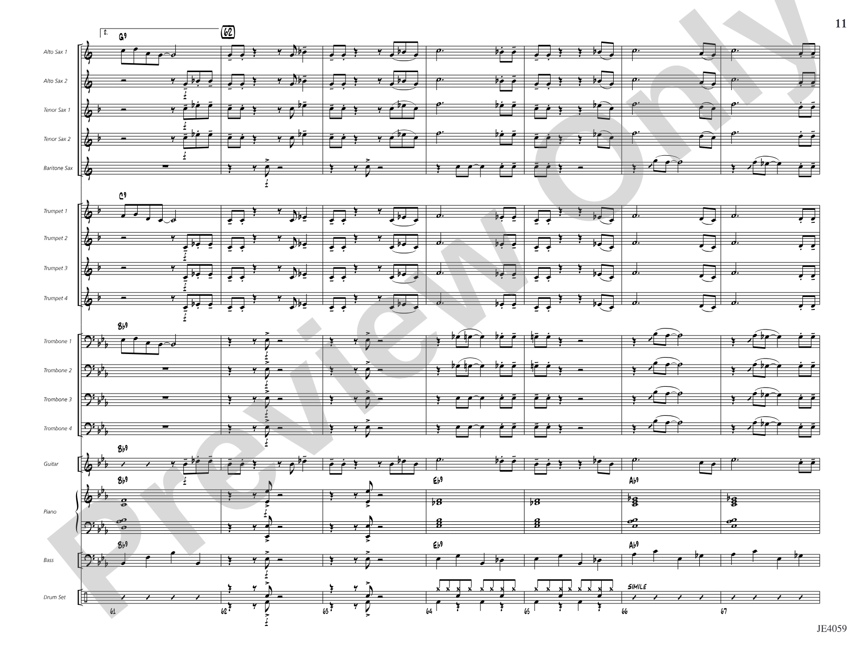 Steam Shuffle: Jazz Ensemble Conductor Score & Parts