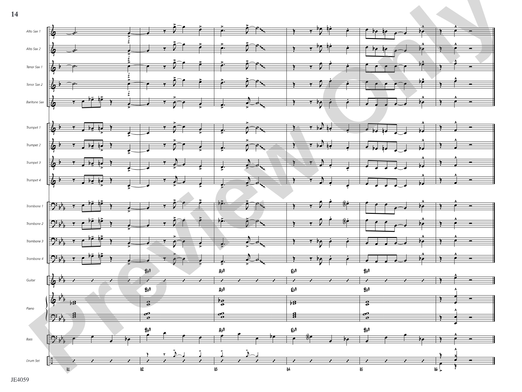 Steam Shuffle: Jazz Ensemble Conductor Score & Parts