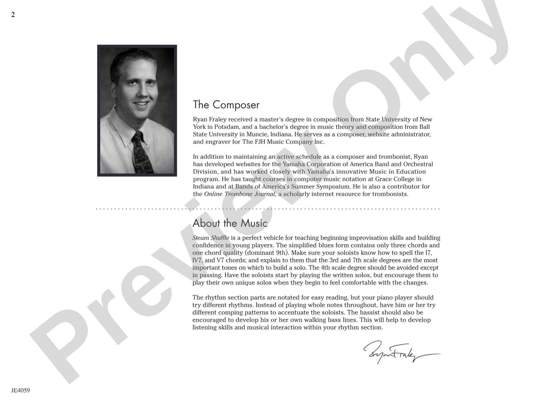 Steam Shuffle: Jazz Ensemble Conductor Score & Parts