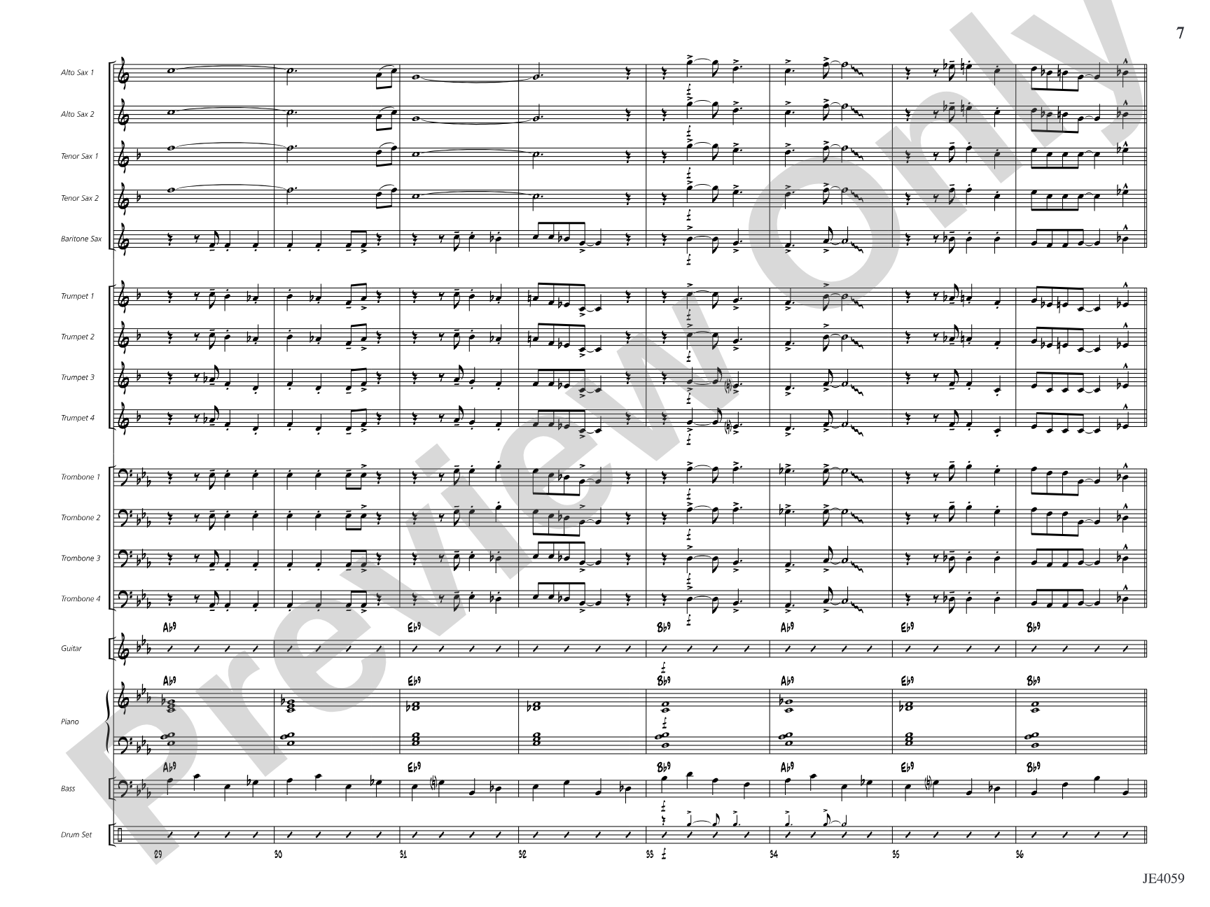 Steam Shuffle: Jazz Ensemble Conductor Score & Parts