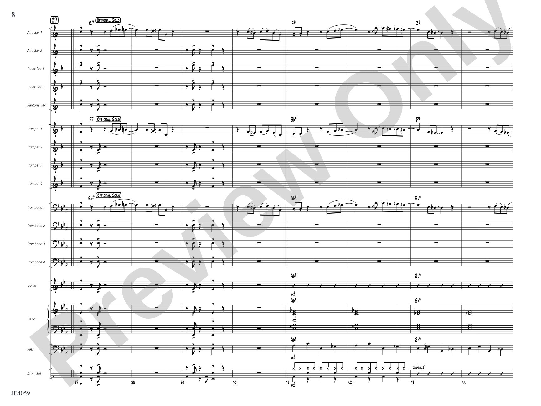 Steam Shuffle: Jazz Ensemble Conductor Score & Parts