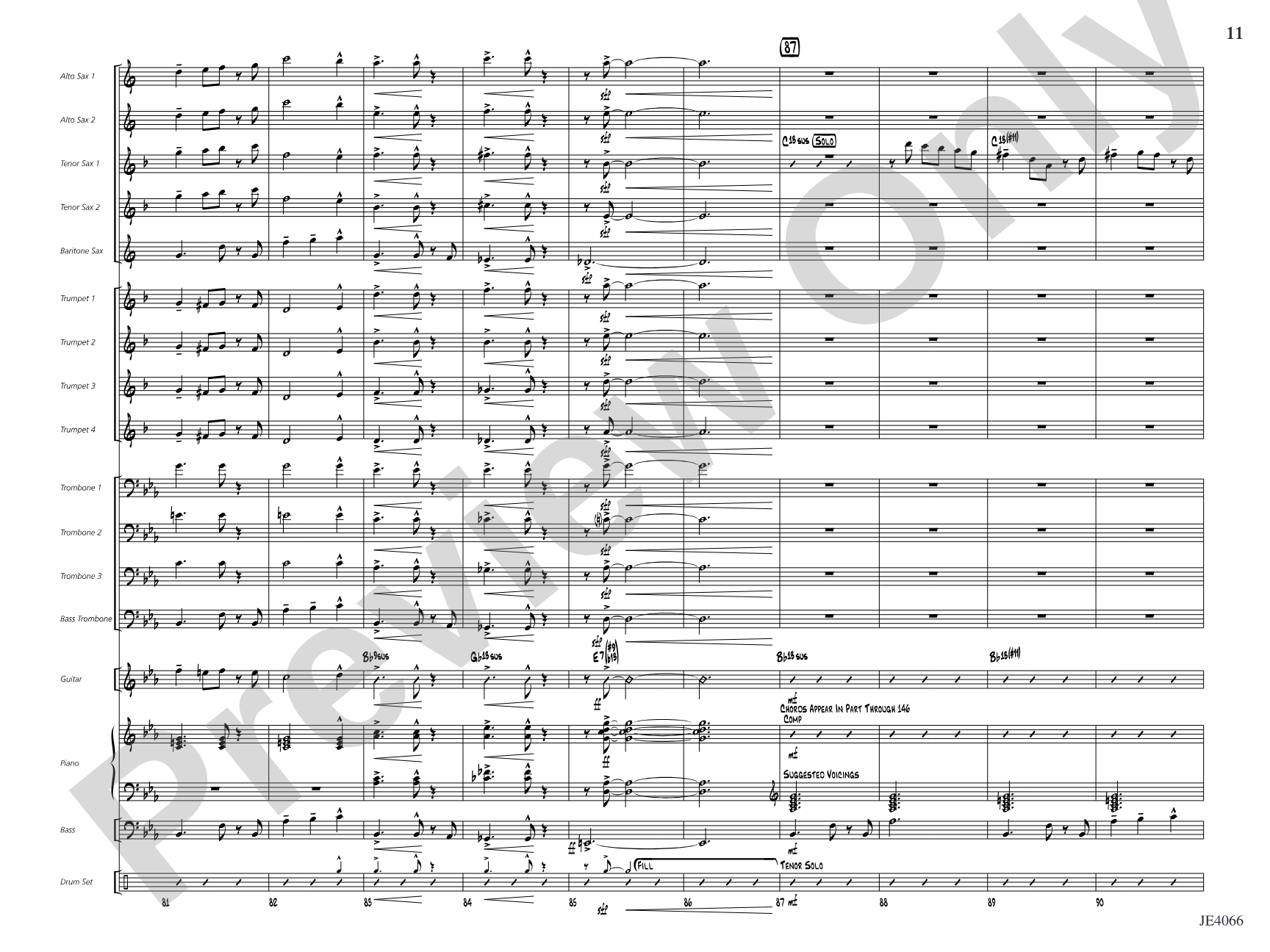 Ja-Da: Jazz Ensemble Conductor Score & Parts