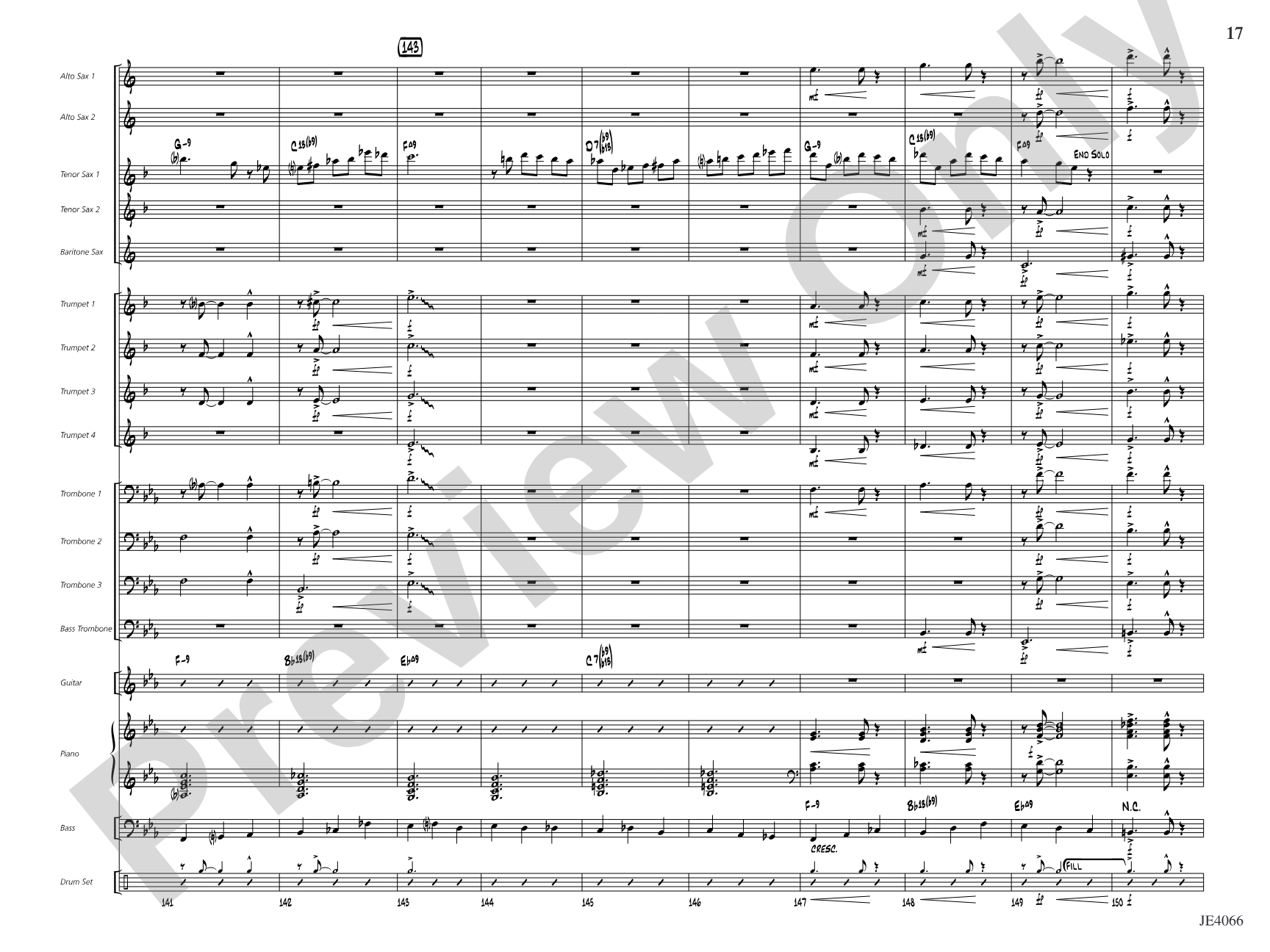 Ja-Da: Jazz Ensemble Conductor Score & Parts