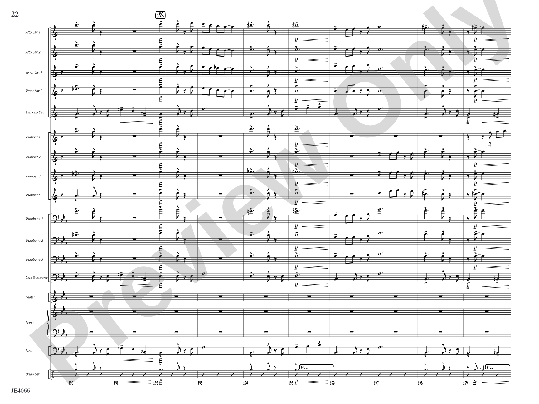Ja-Da: Jazz Ensemble Conductor Score & Parts