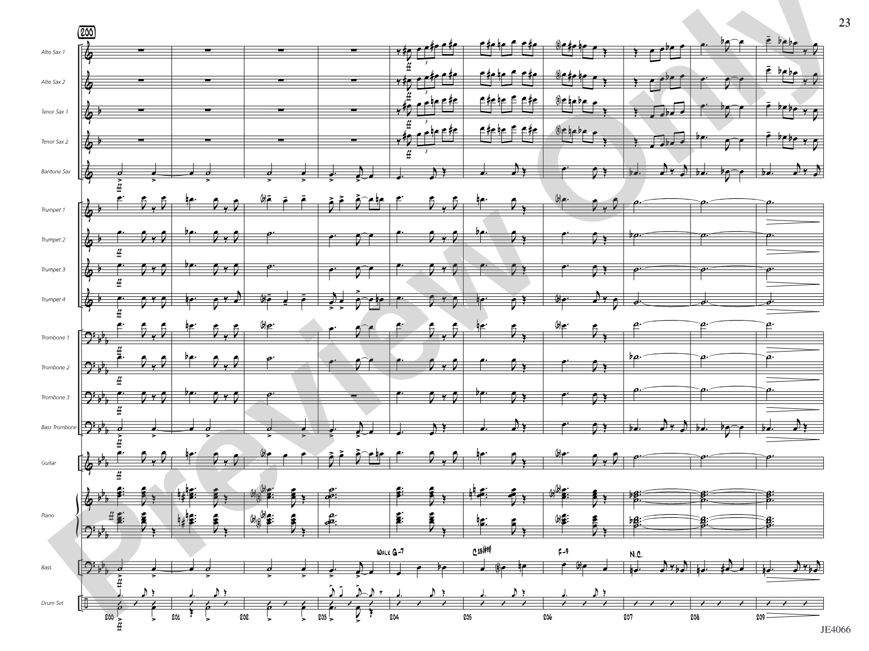 Ja-Da: Jazz Ensemble Conductor Score & Parts
