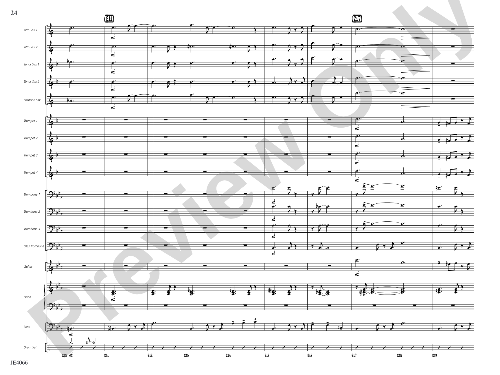 Ja-Da: Jazz Ensemble Conductor Score & Parts