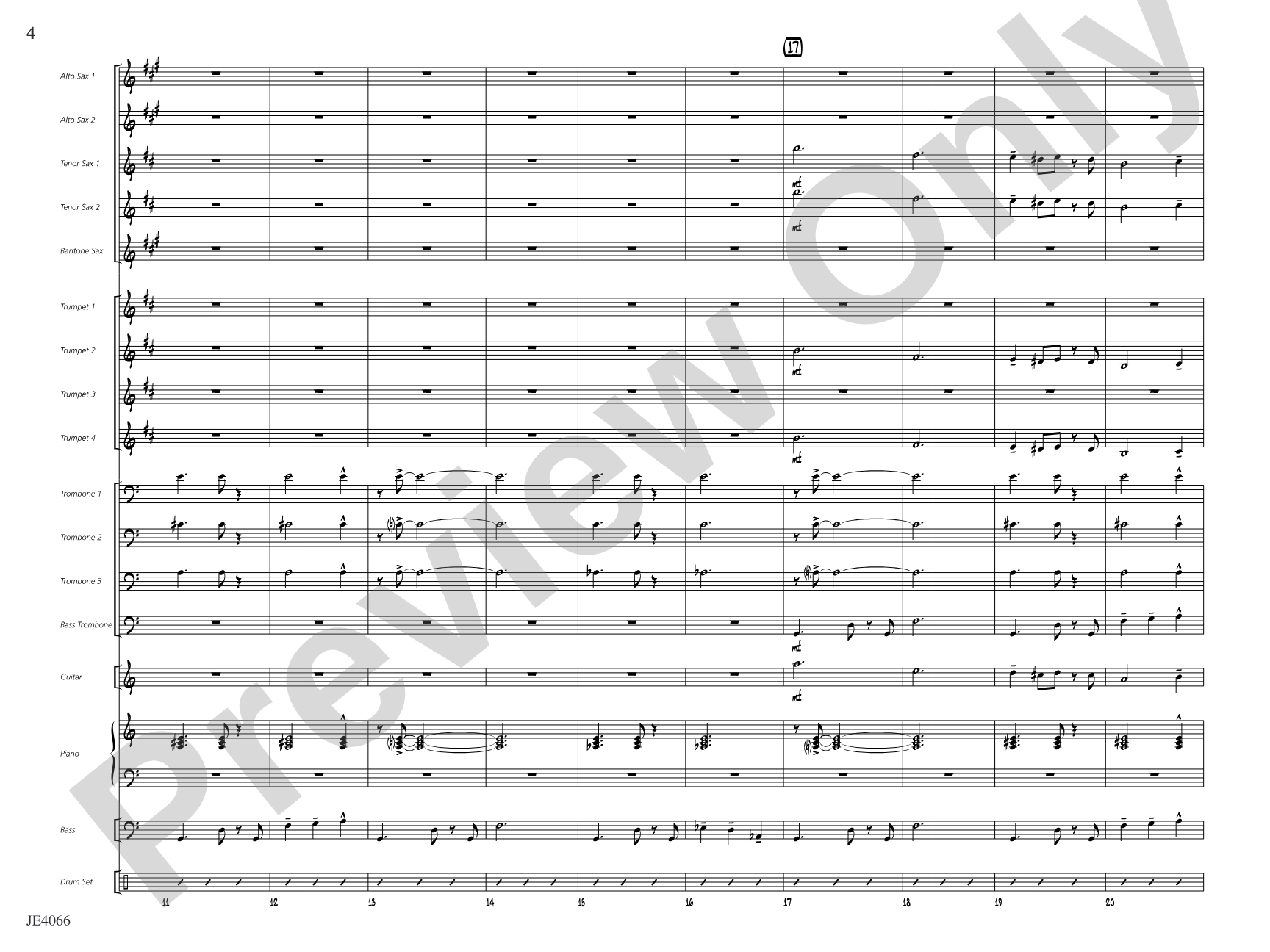 Ja-Da: Jazz Ensemble Conductor Score & Parts