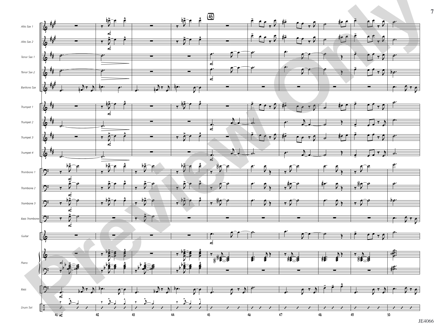 Ja-Da: Jazz Ensemble Conductor Score & Parts