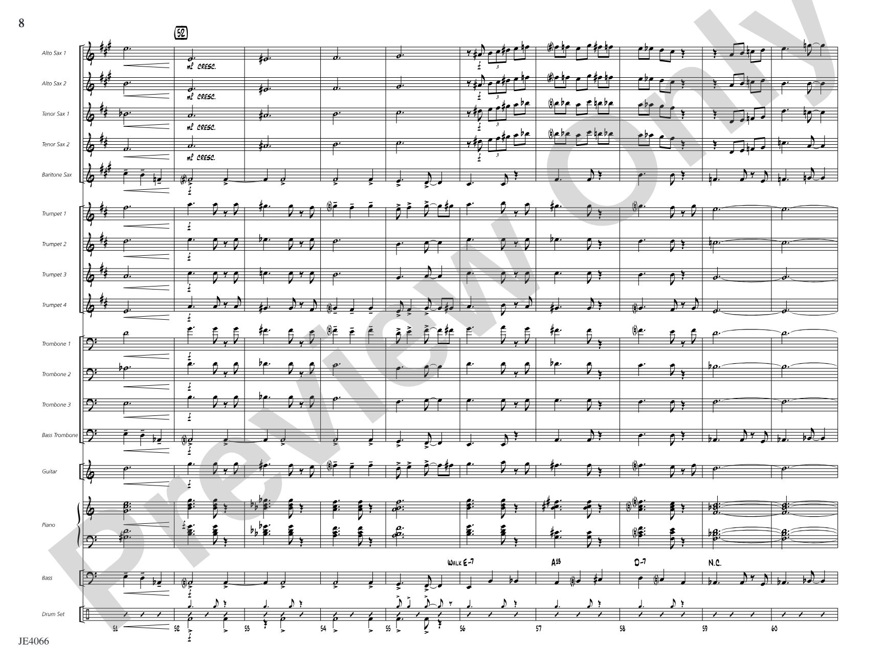 Ja-Da: Jazz Ensemble Conductor Score & Parts
