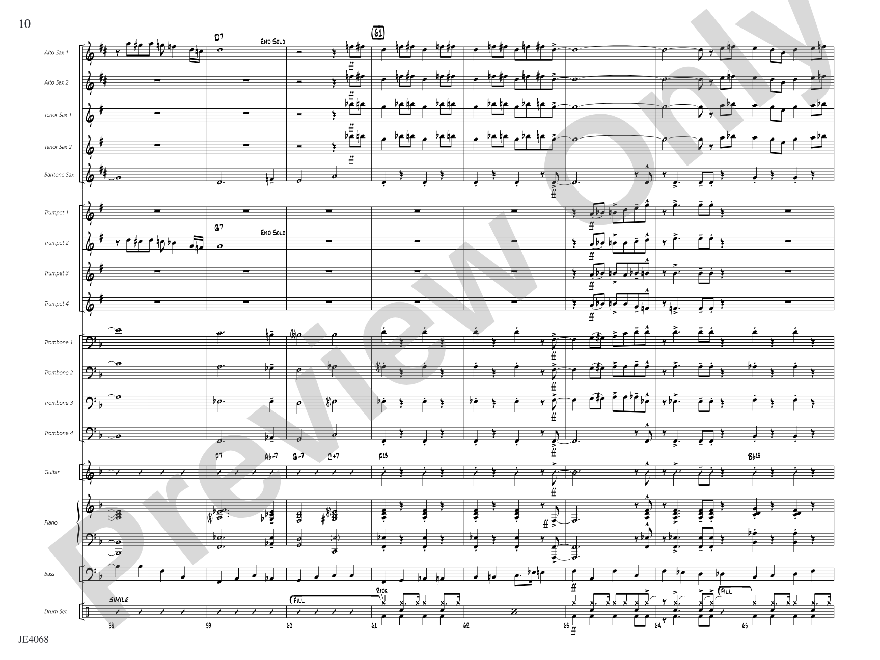 St. Louis Blues: Jazz Ensemble Conductor Score & Parts