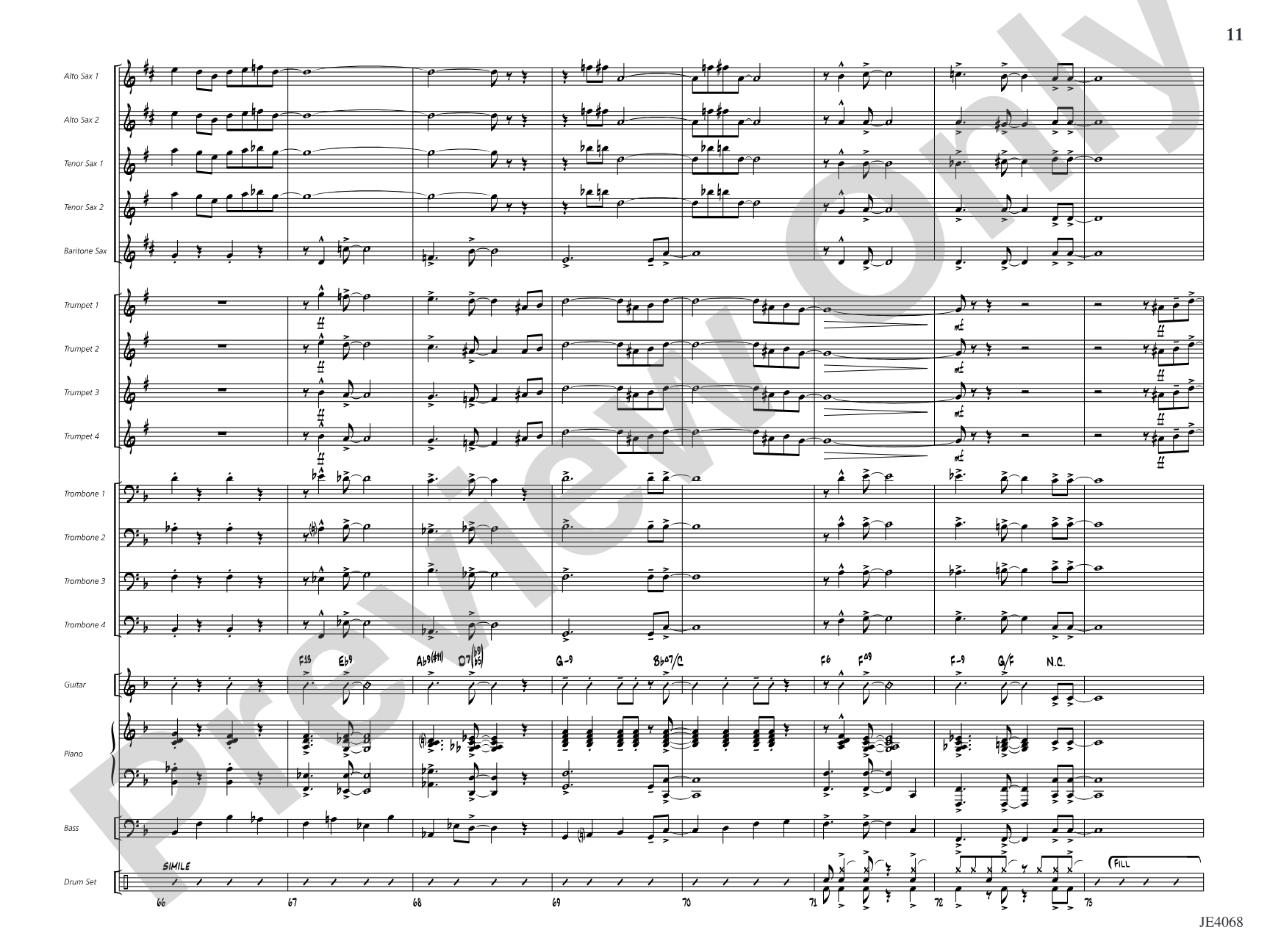St. Louis Blues: Jazz Ensemble Conductor Score & Parts