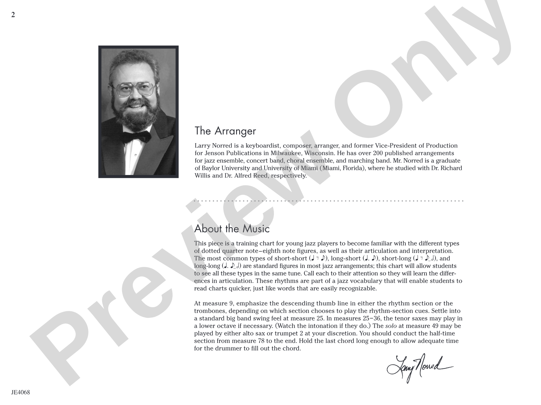 St. Louis Blues: Jazz Ensemble Conductor Score & Parts