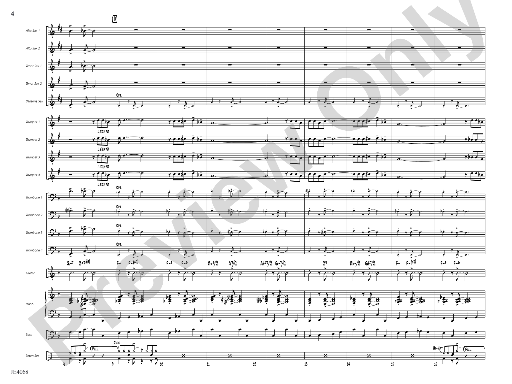 St. Louis Blues: Jazz Ensemble Conductor Score & Parts