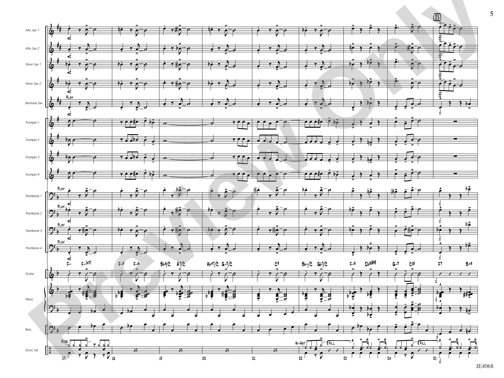 St. Louis Blues: Jazz Ensemble Conductor Score & Parts